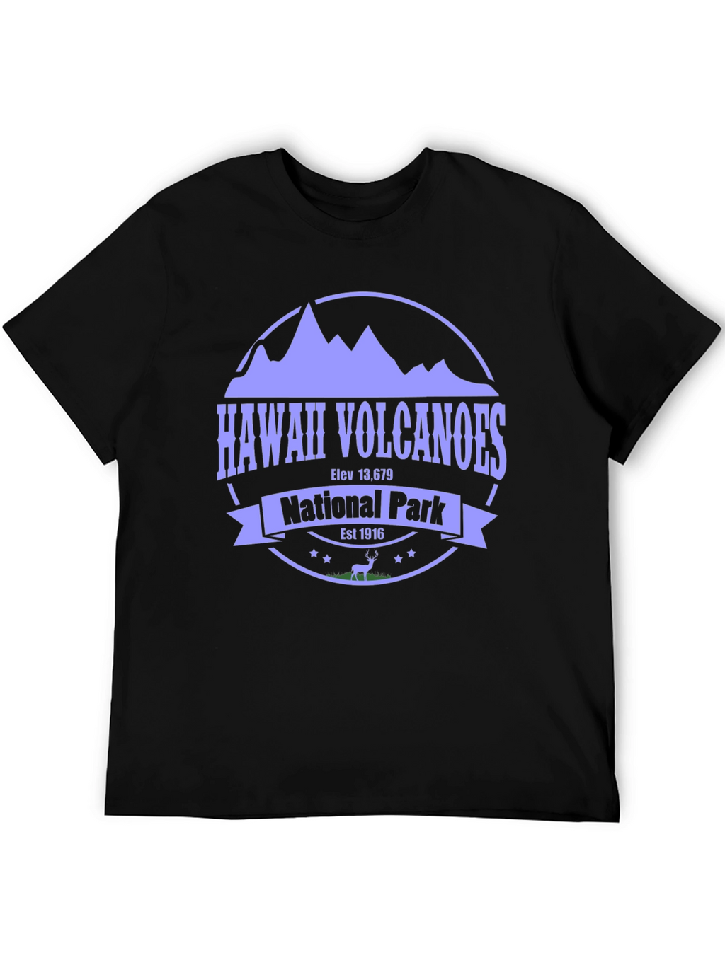 Hawaii Volcanoes National Park Black Tee