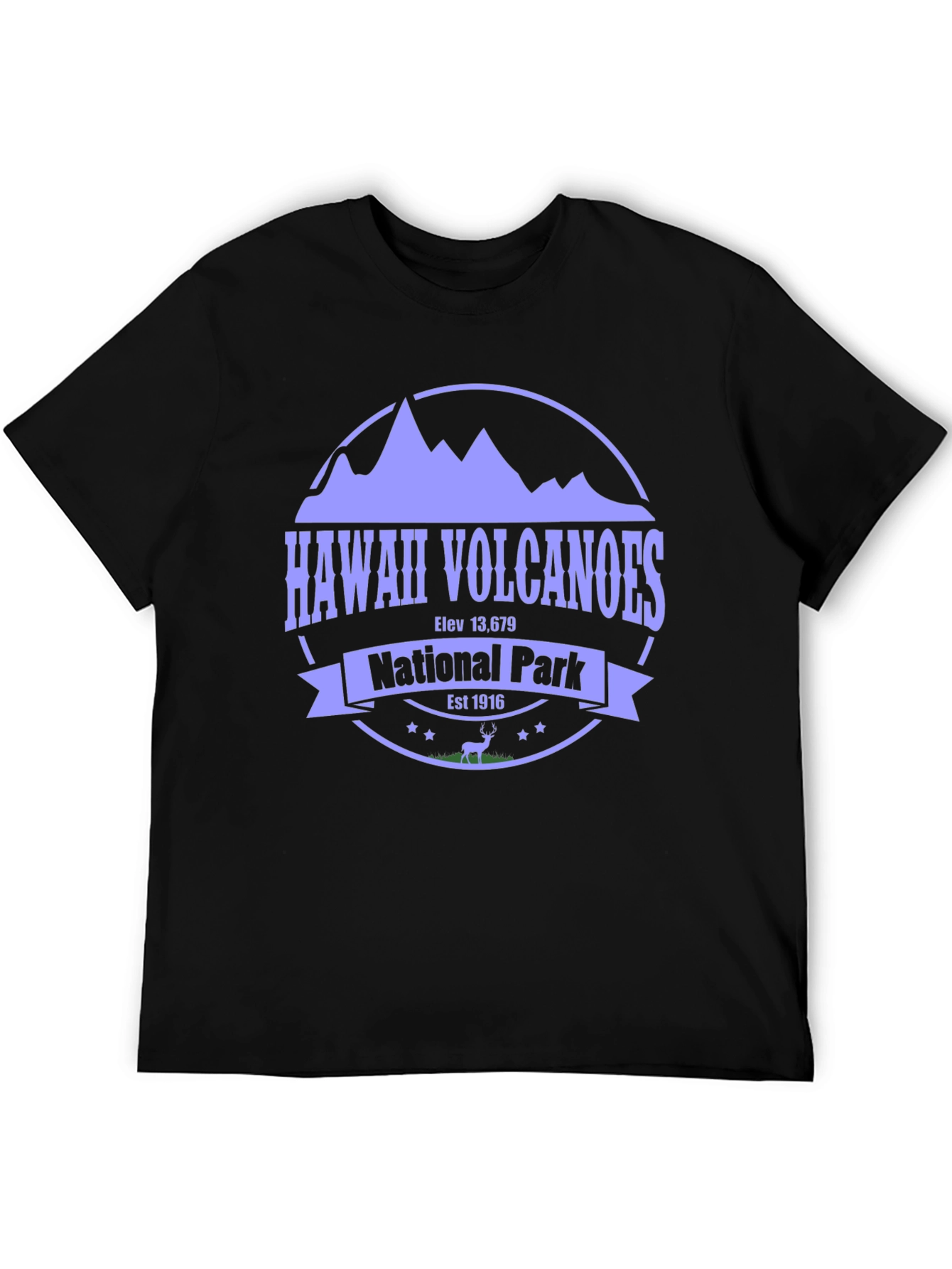 Hawaii Volcanoes National Park Black Tee