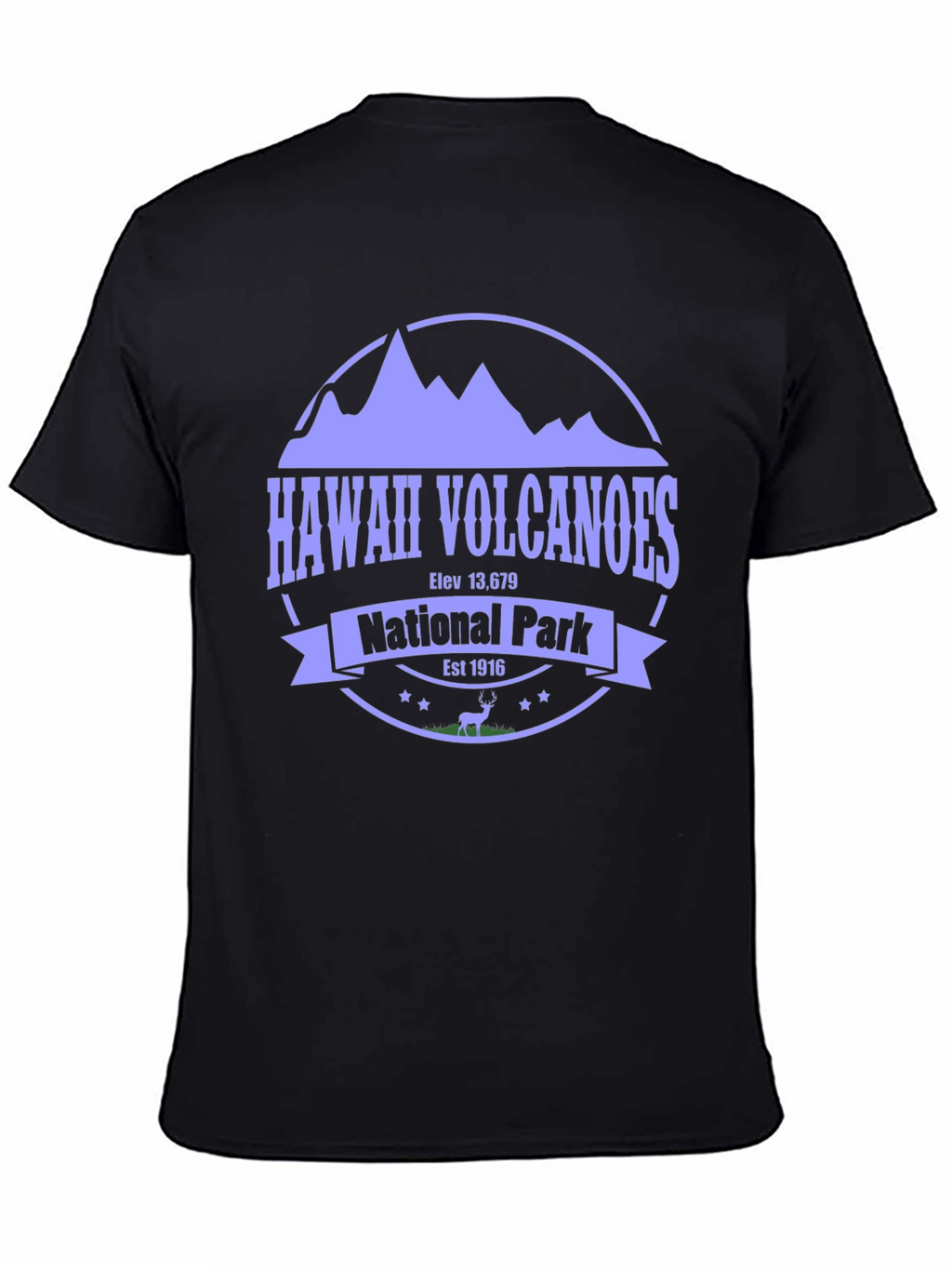 Hawaii Volcanoes National Park Black Tee