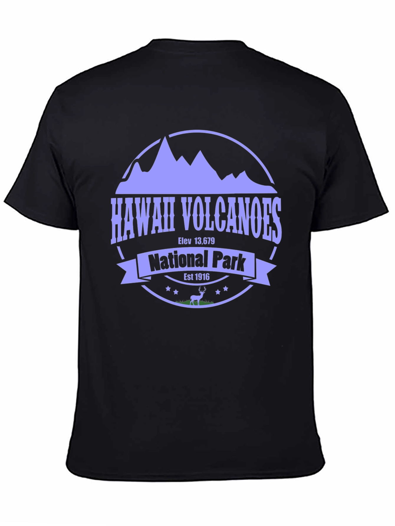 Hawaii Volcanoes National Park Black Tee