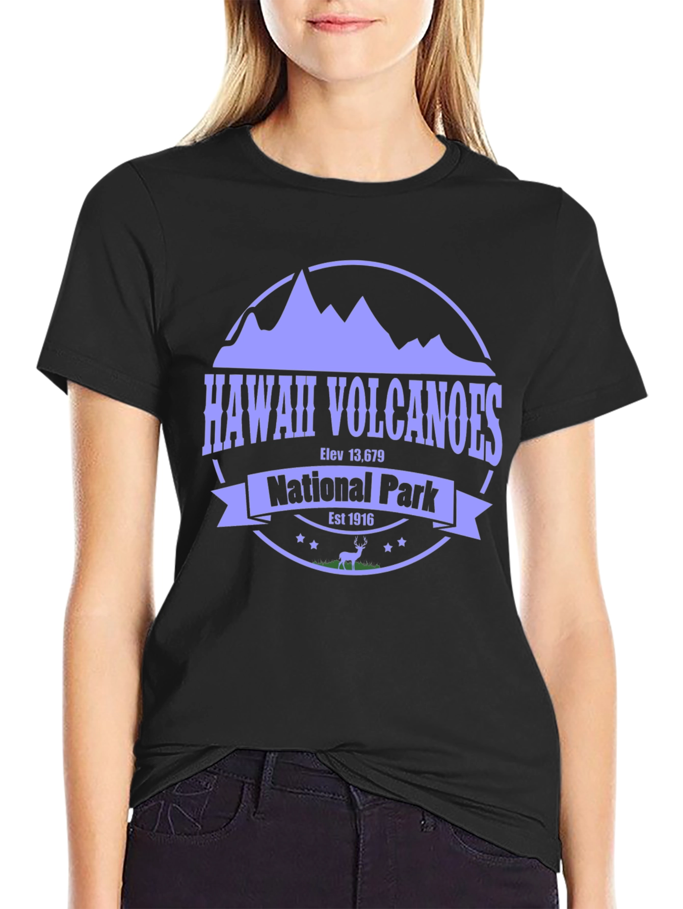 Hawaii Volcanoes National Park Black Tee