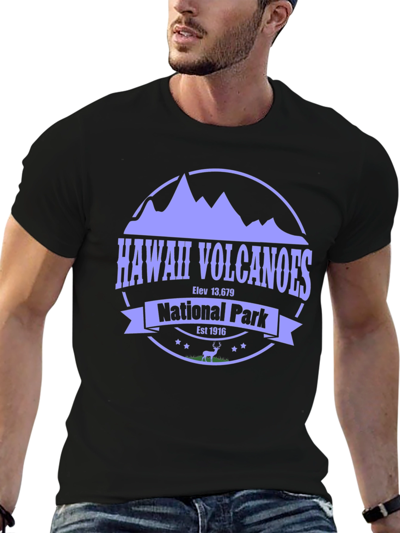 Hawaii Volcanoes National Park Black Tee