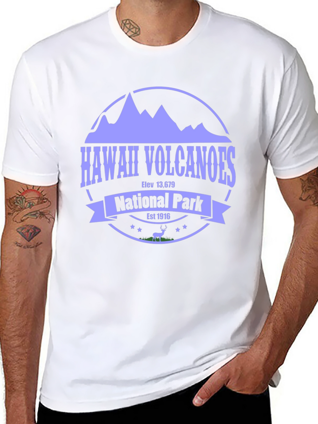 Hawaii Volcanoes National Park Black Tee