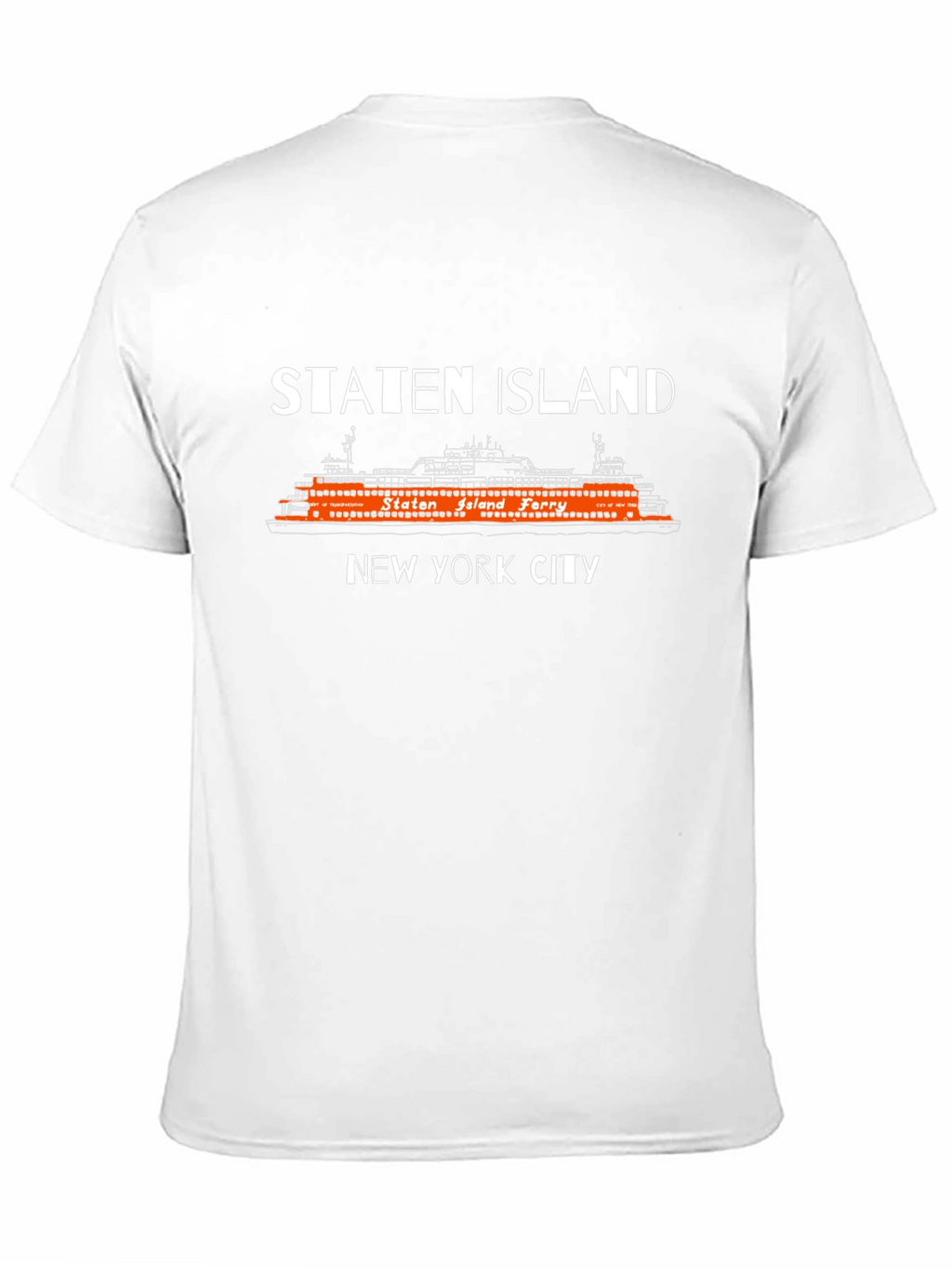 Staten Island Ferry Black Graphic T-Shirt