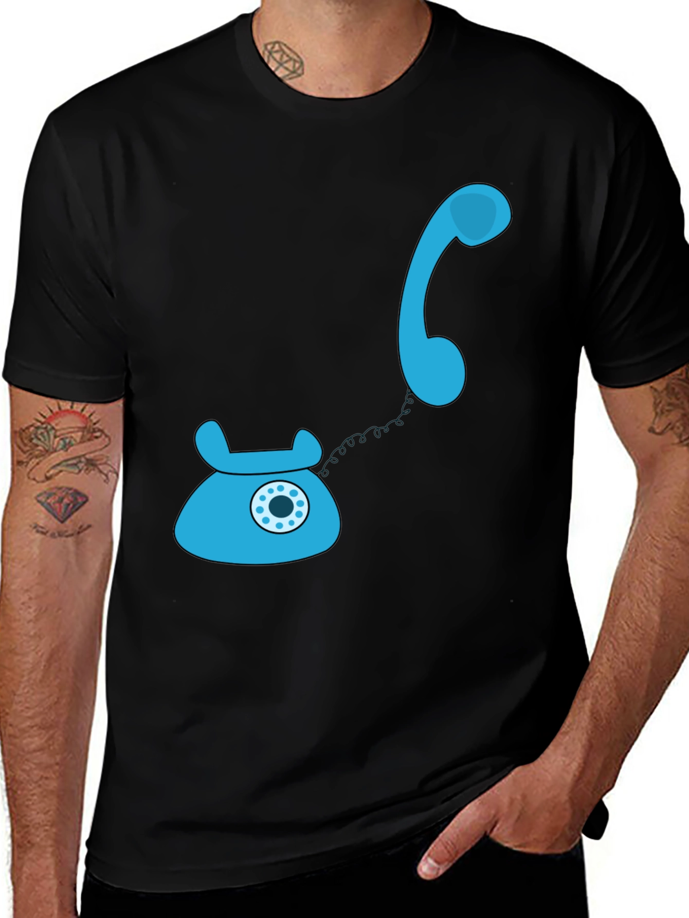 Retro Rotary Phone T-Shirt - Classic Style