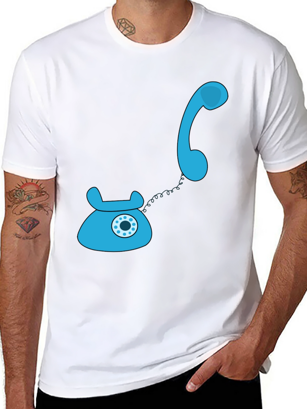 Retro Rotary Phone T-Shirt - Classic Style