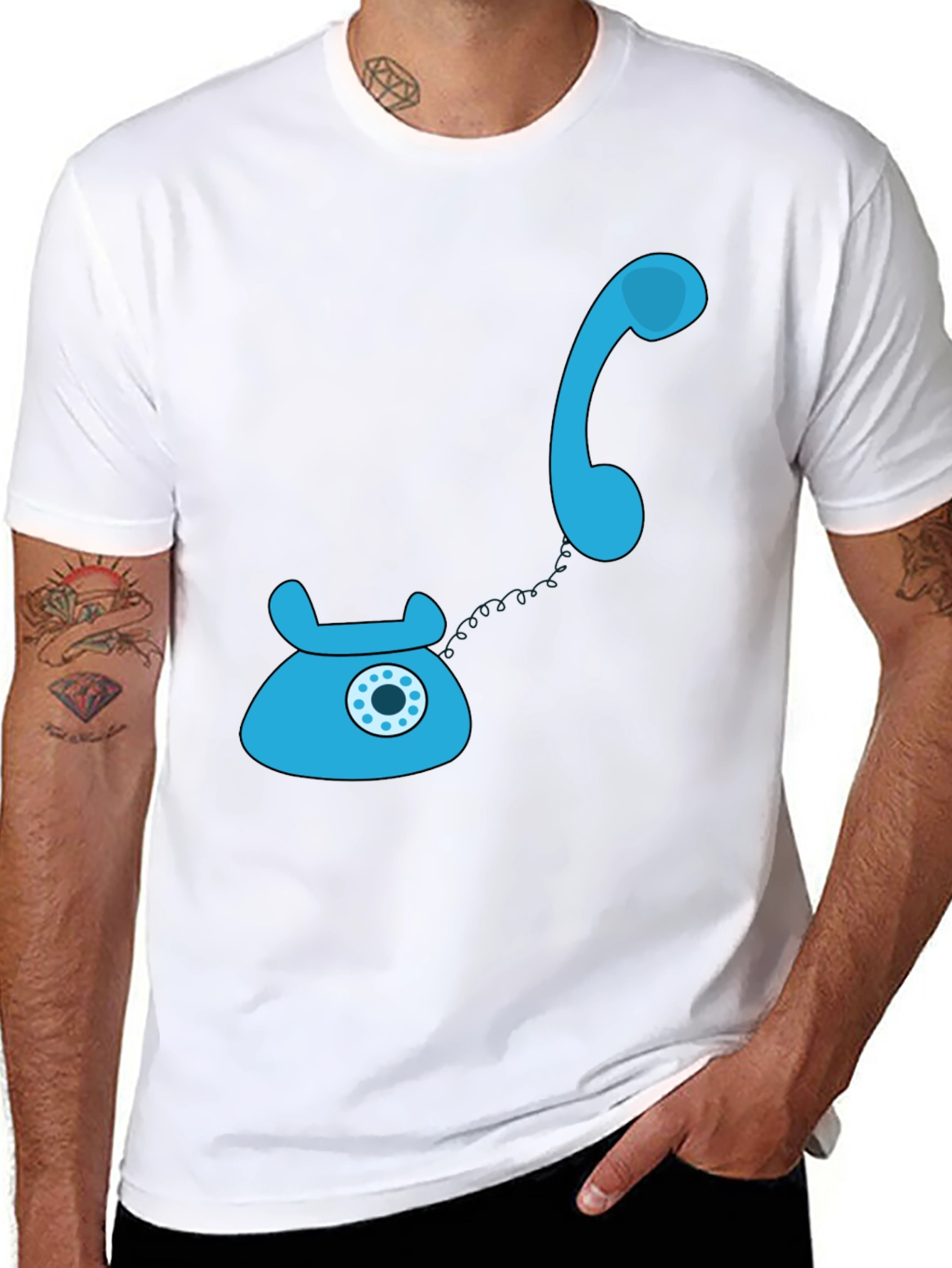 Retro Rotary Phone T-Shirt - Classic Style