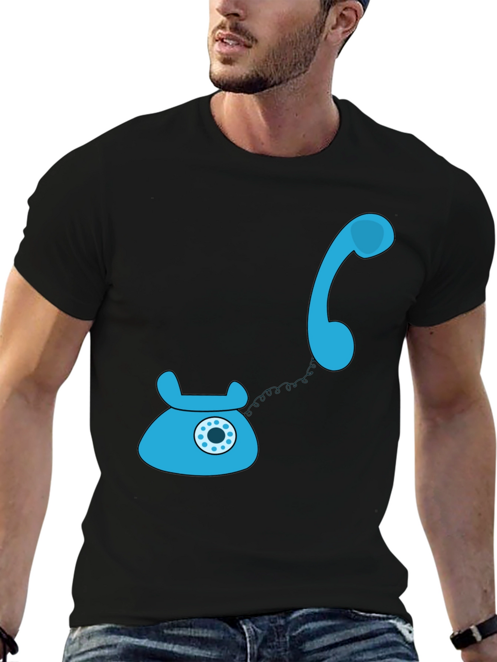 Retro Rotary Phone T-Shirt - Classic Style