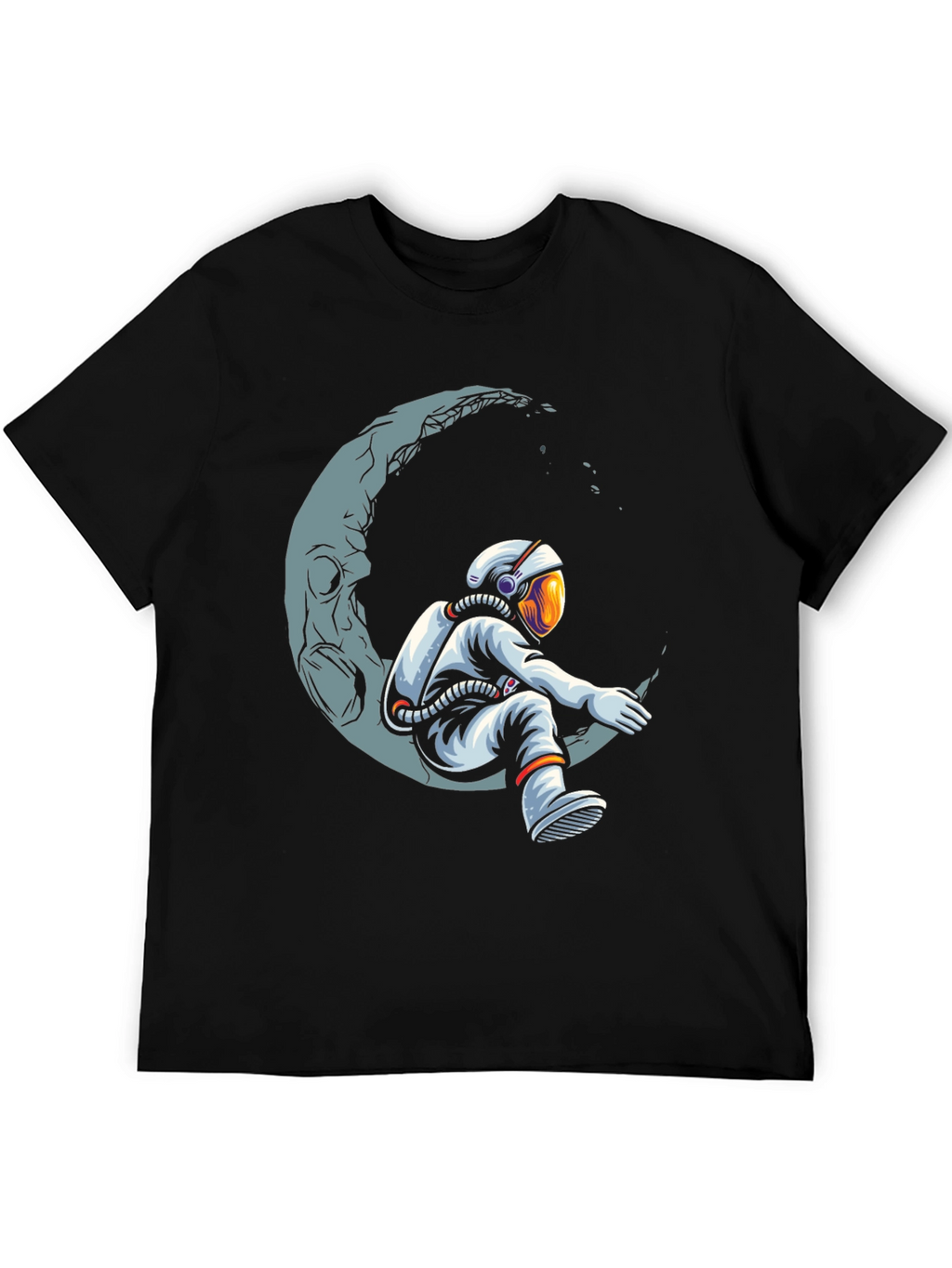Astronaut Moon T-Shirt - Space Dreamer Graphic Tee