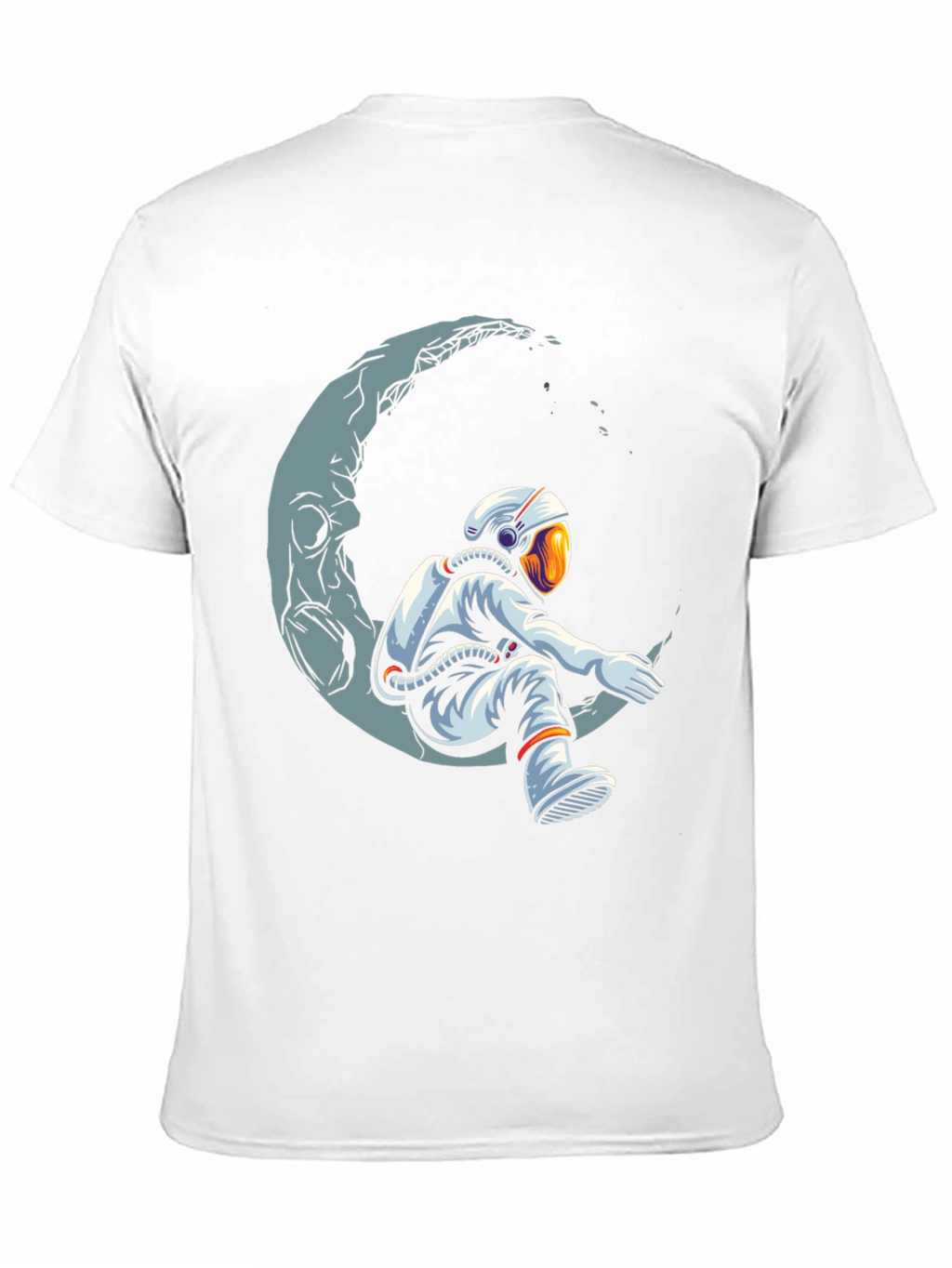 Astronaut Moon T-Shirt - Space Dreamer Graphic Tee
