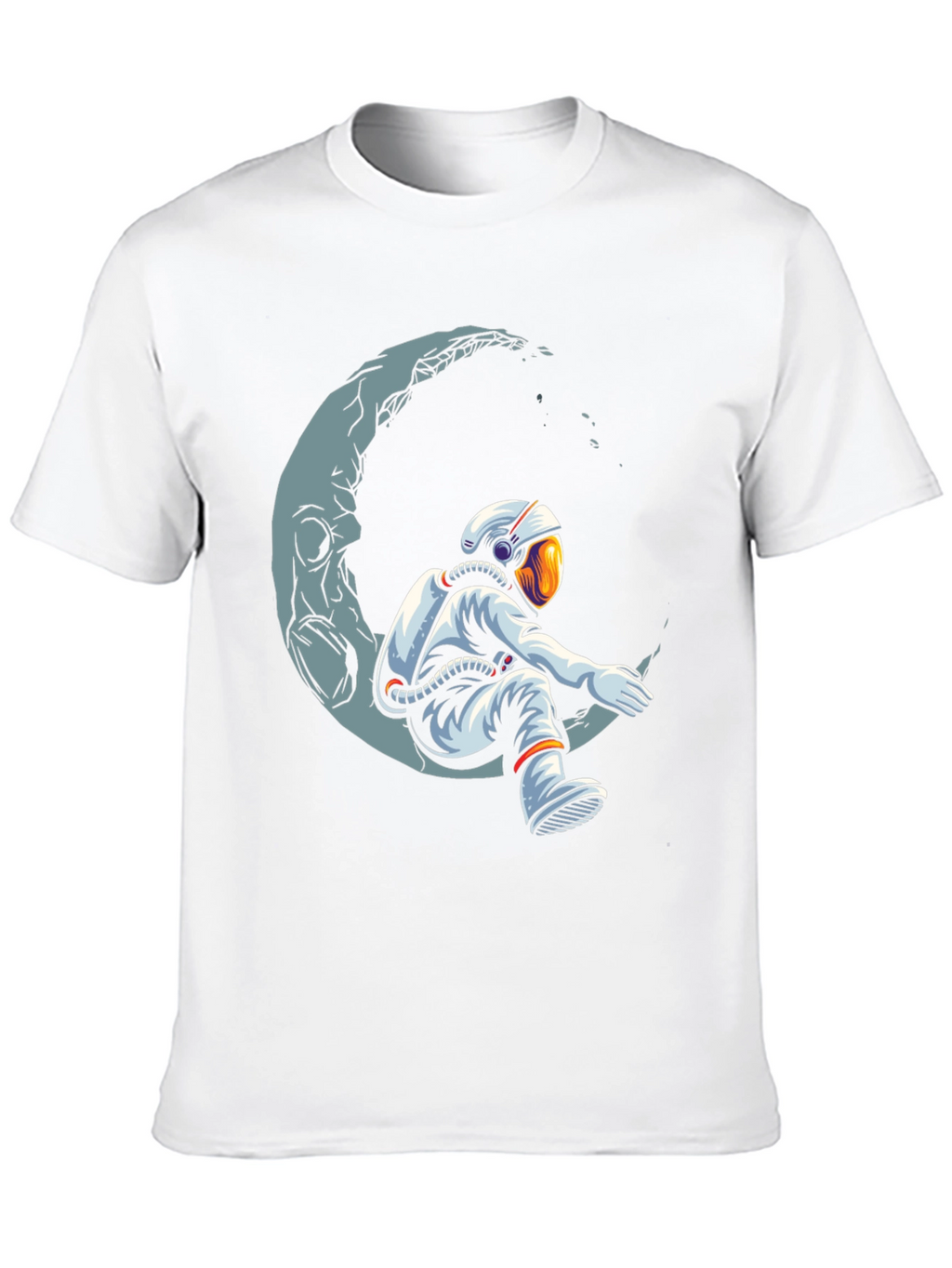 Astronaut Moon T-Shirt - Space Dreamer Graphic Tee