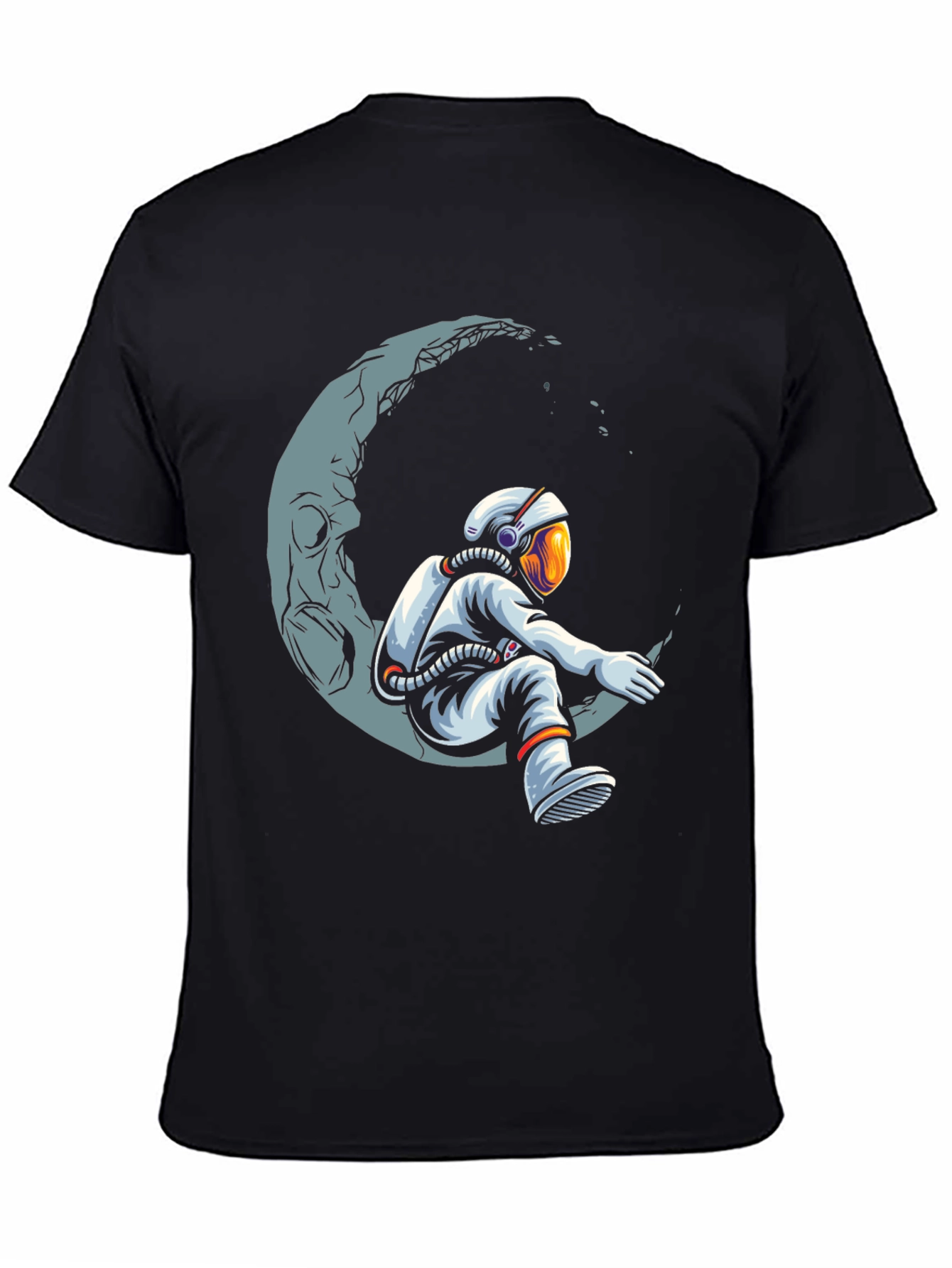 Astronaut Moon T-Shirt - Space Dreamer Graphic Tee