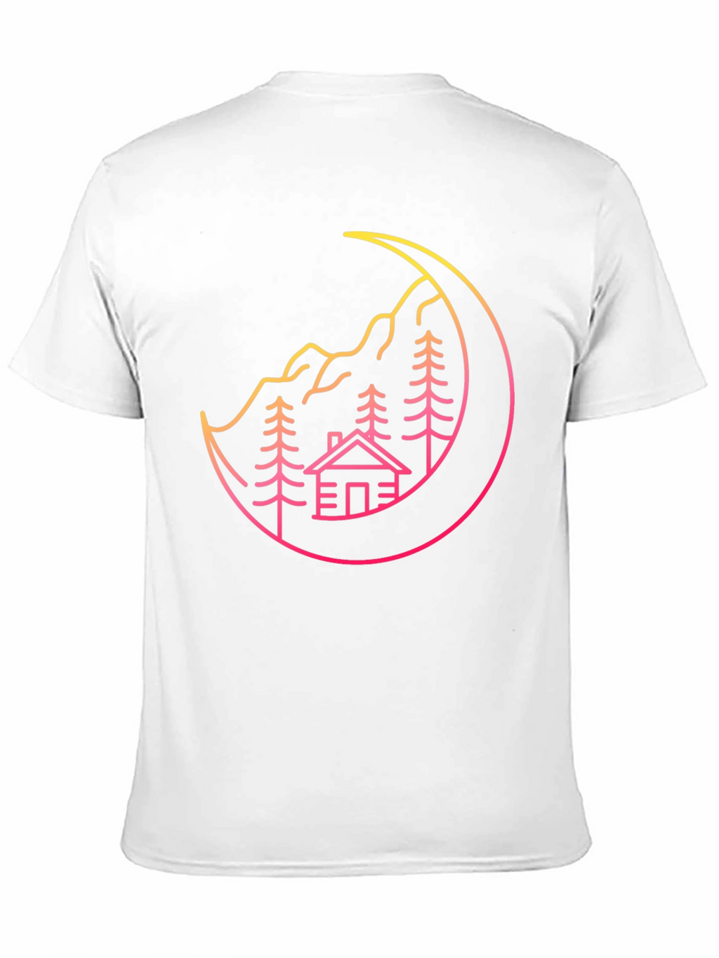 Cabin Moon Graphic Tee - Stylish Unisex Design
