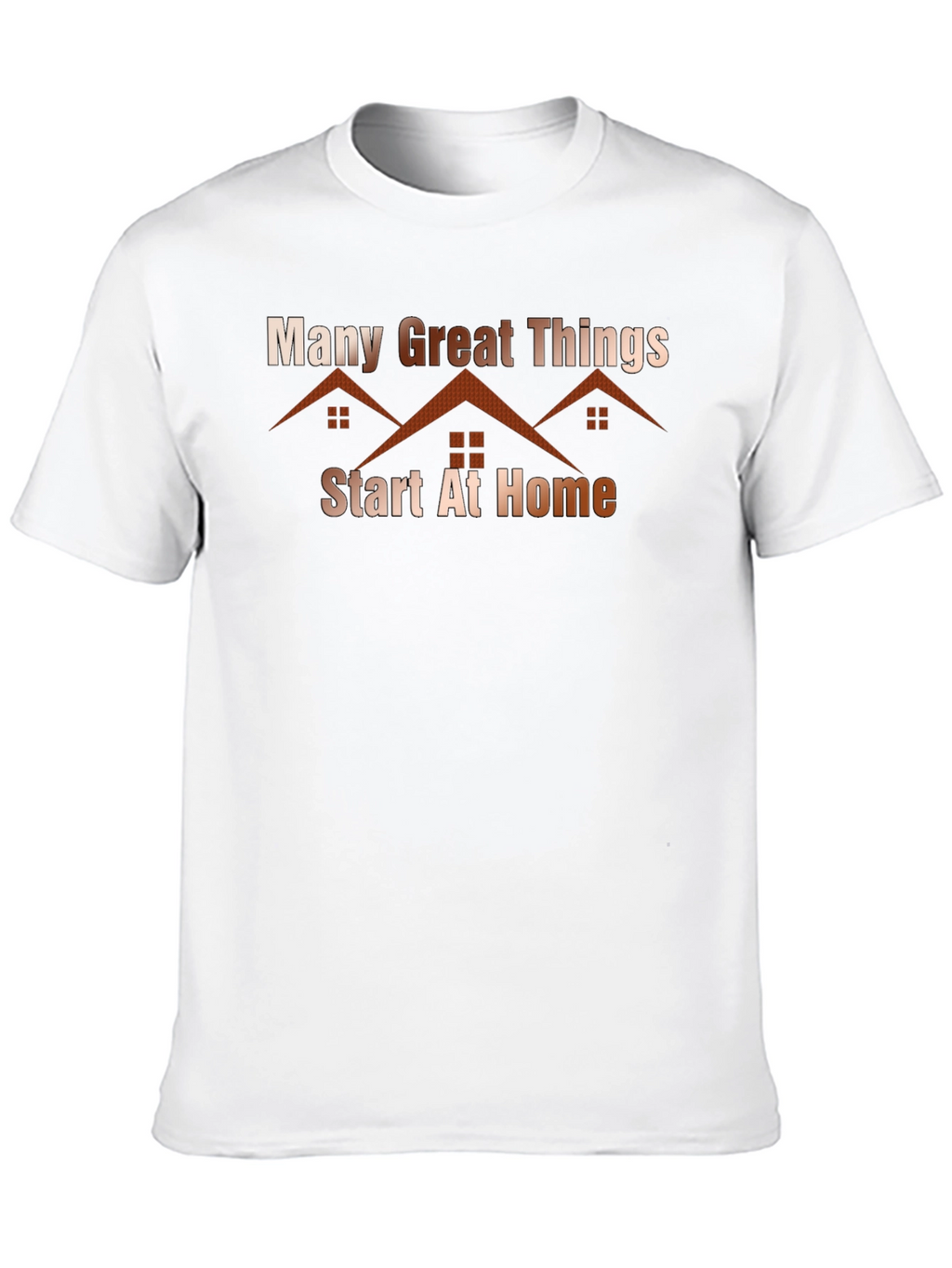 Many Great Things At Home Black T-Shirt