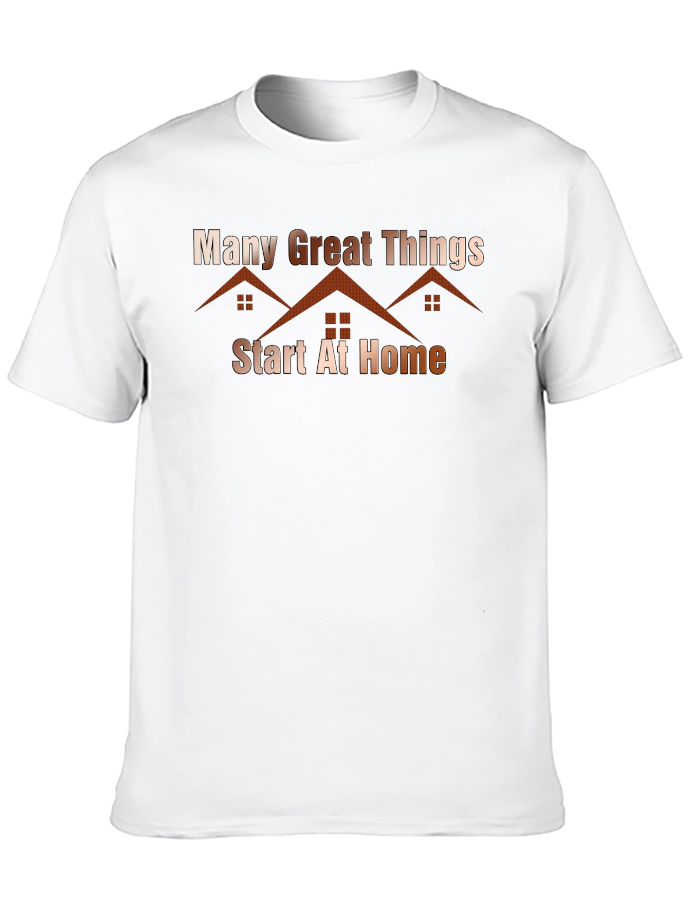 Many Great Things At Home Black T-Shirt