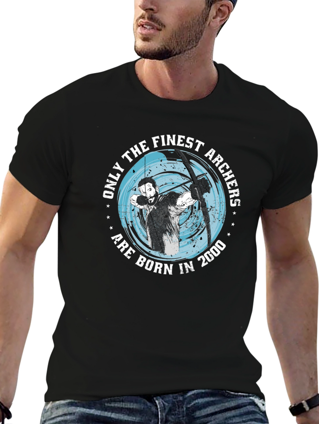 Finest Archers Born in 2000 Black T-Shirt