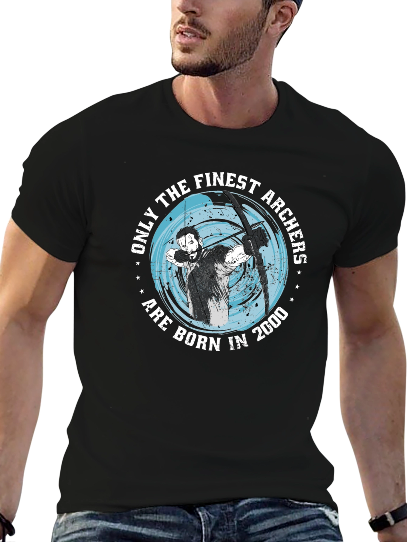 Finest Archers Born in 2000 Black T-Shirt