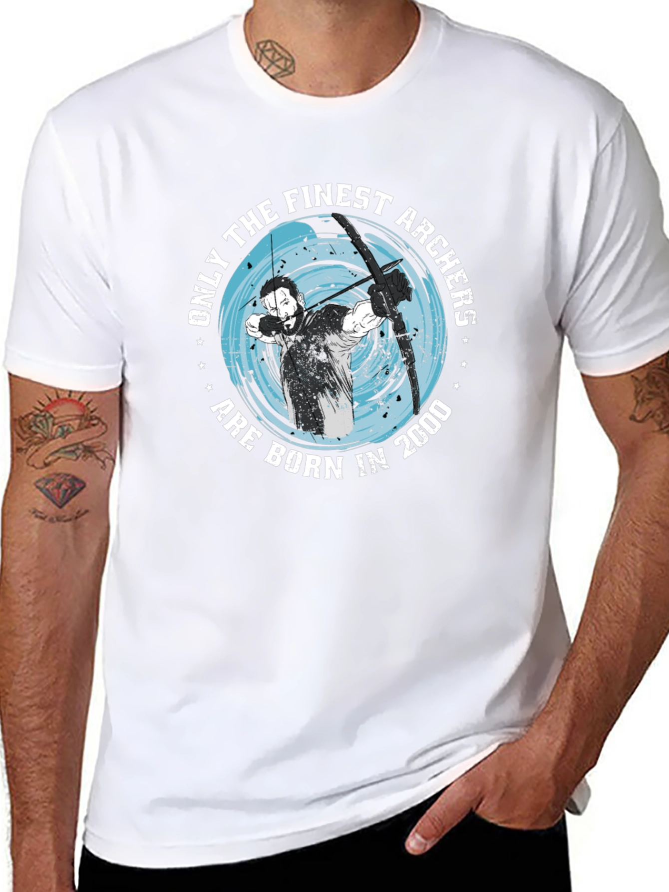 Finest Archers Born in 2000 Black T-Shirt