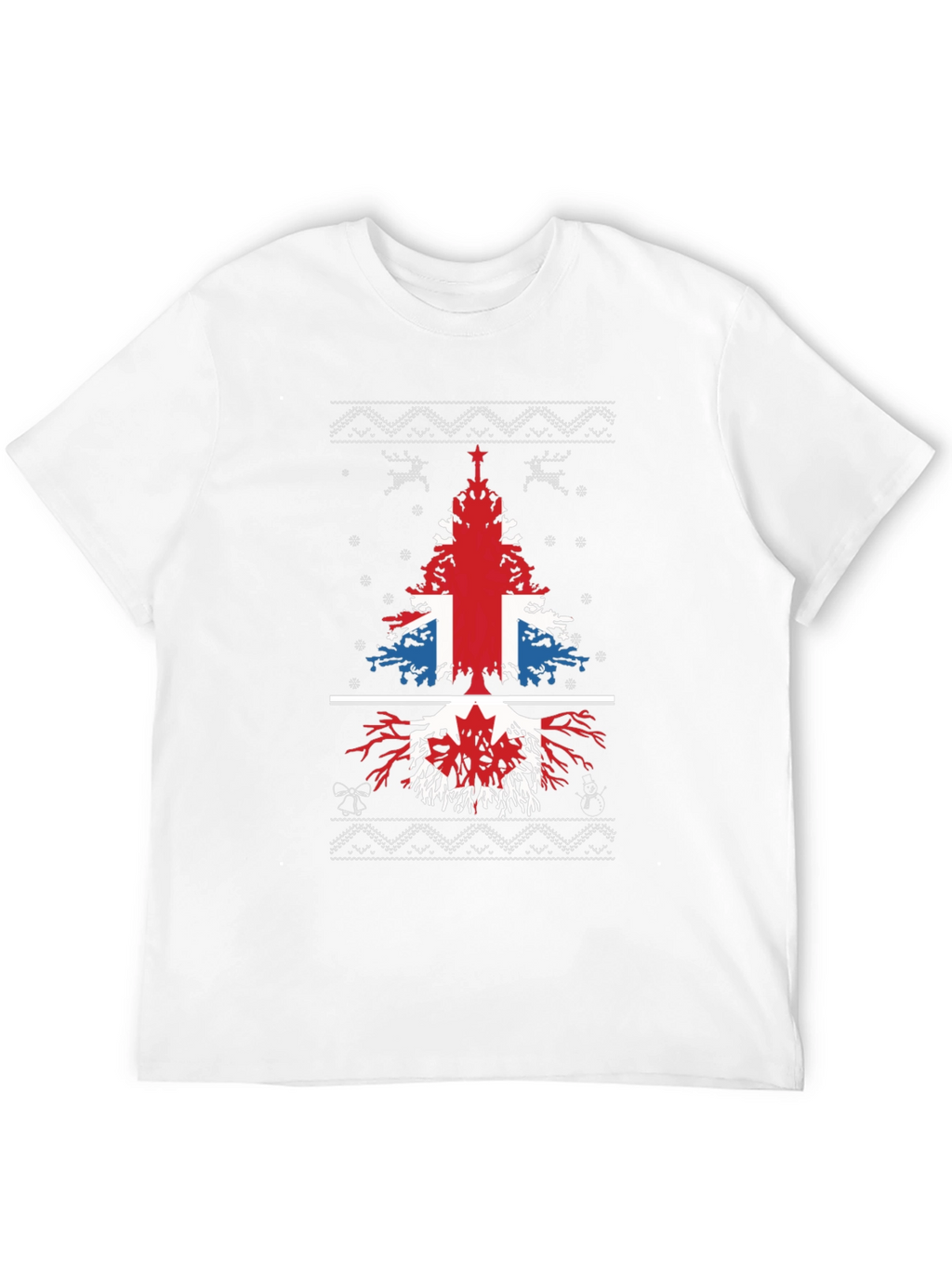 British & Canadian Christmas Tree T-Shirt