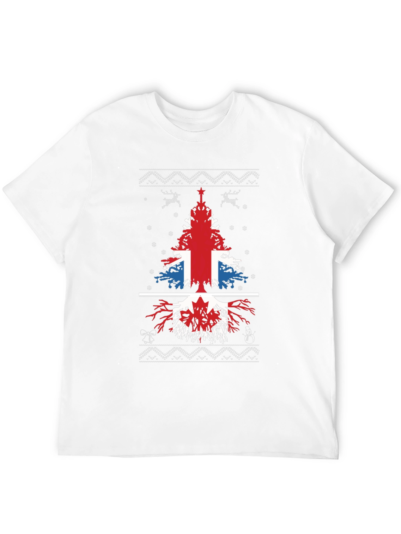 British & Canadian Christmas Tree T-Shirt