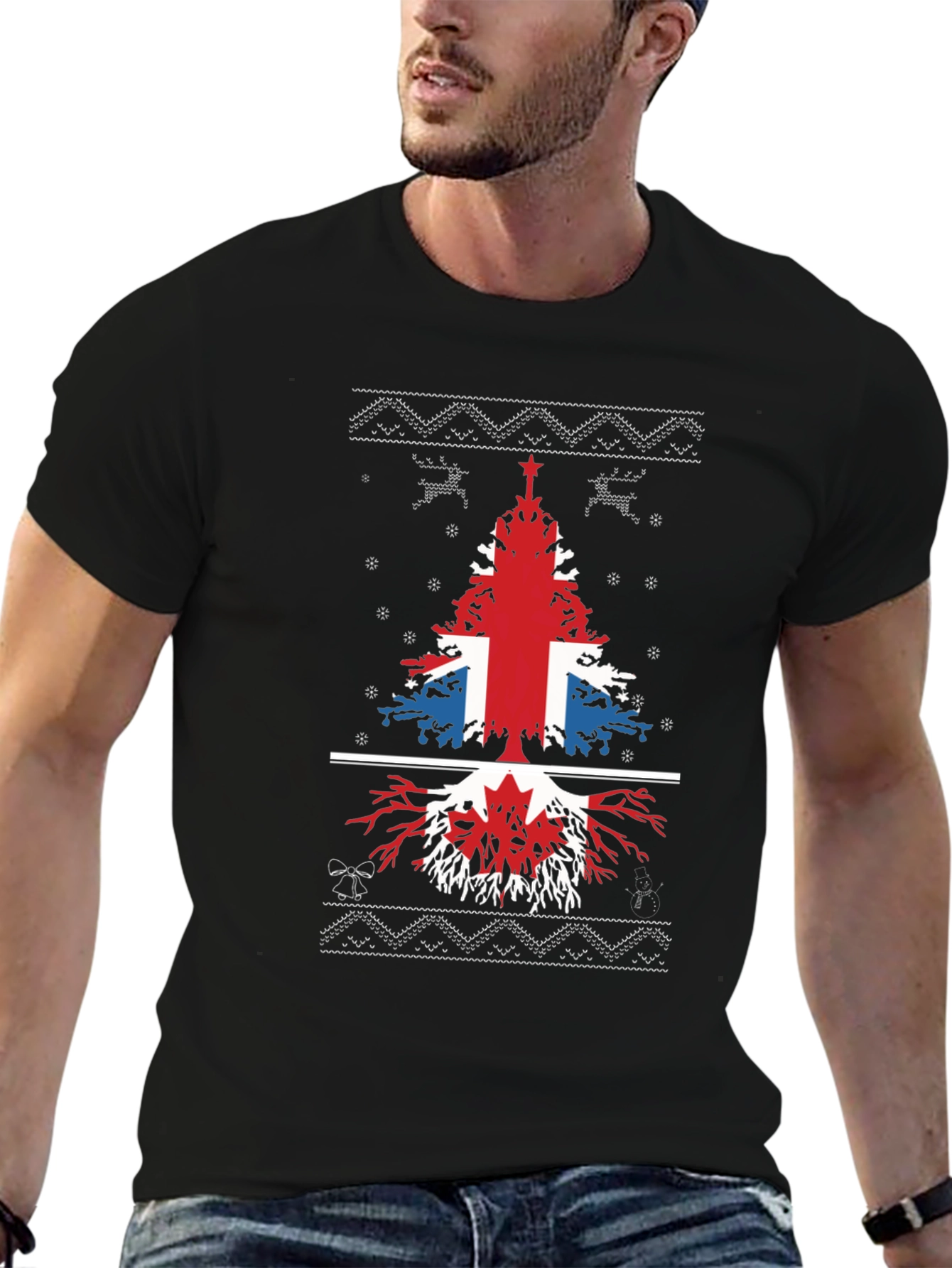 British & Canadian Christmas Tree T-Shirt