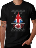 British & Canadian Christmas Tree T-Shirt