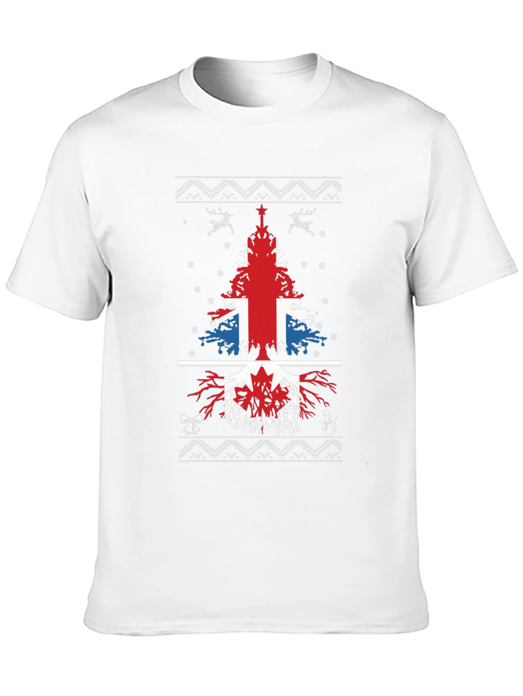 British & Canadian Christmas Tree T-Shirt
