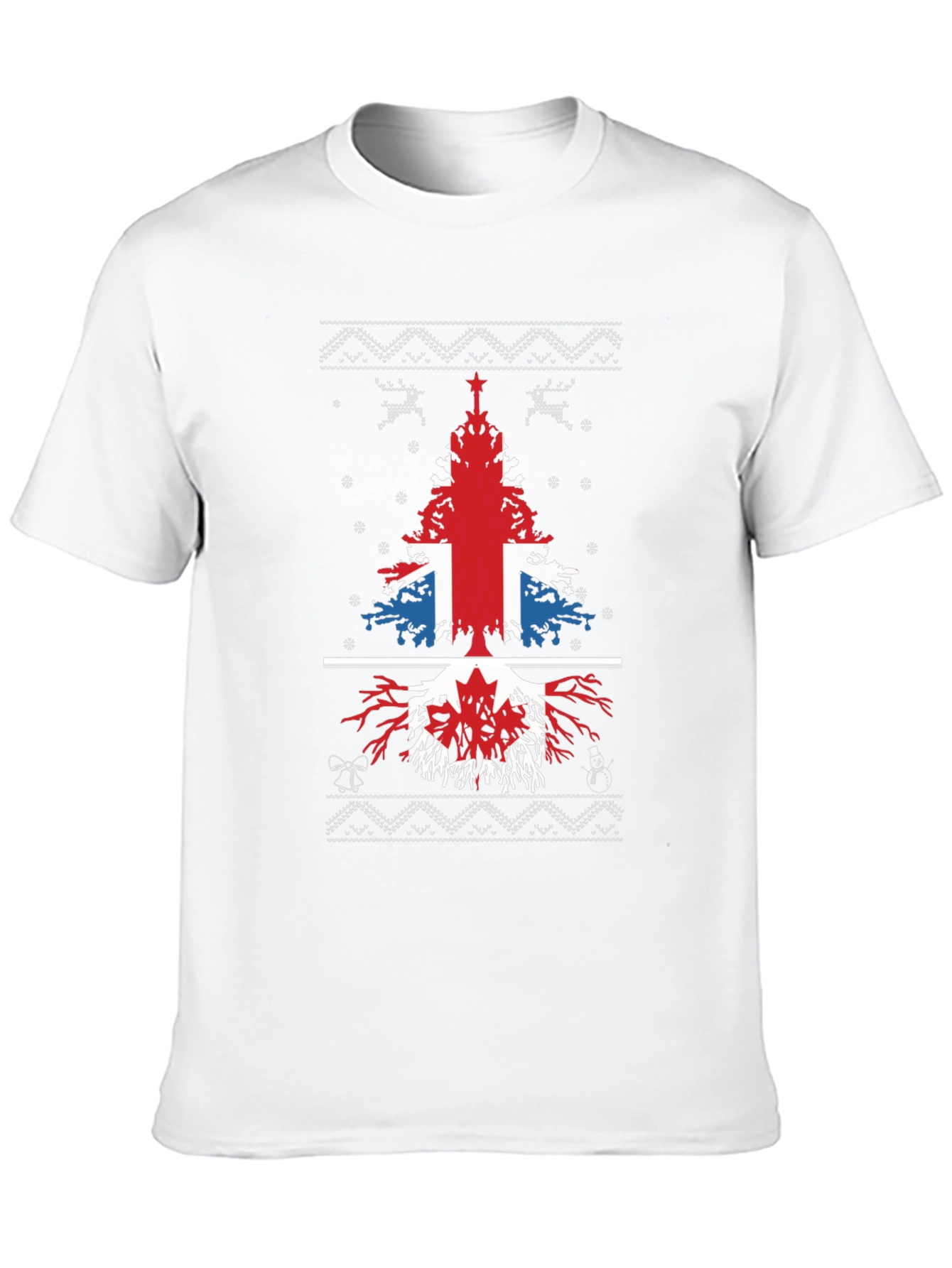 British & Canadian Christmas Tree T-Shirt