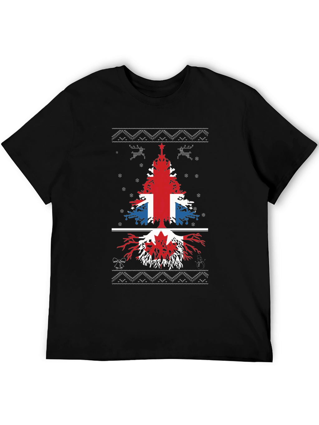 British & Canadian Christmas Tree T-Shirt