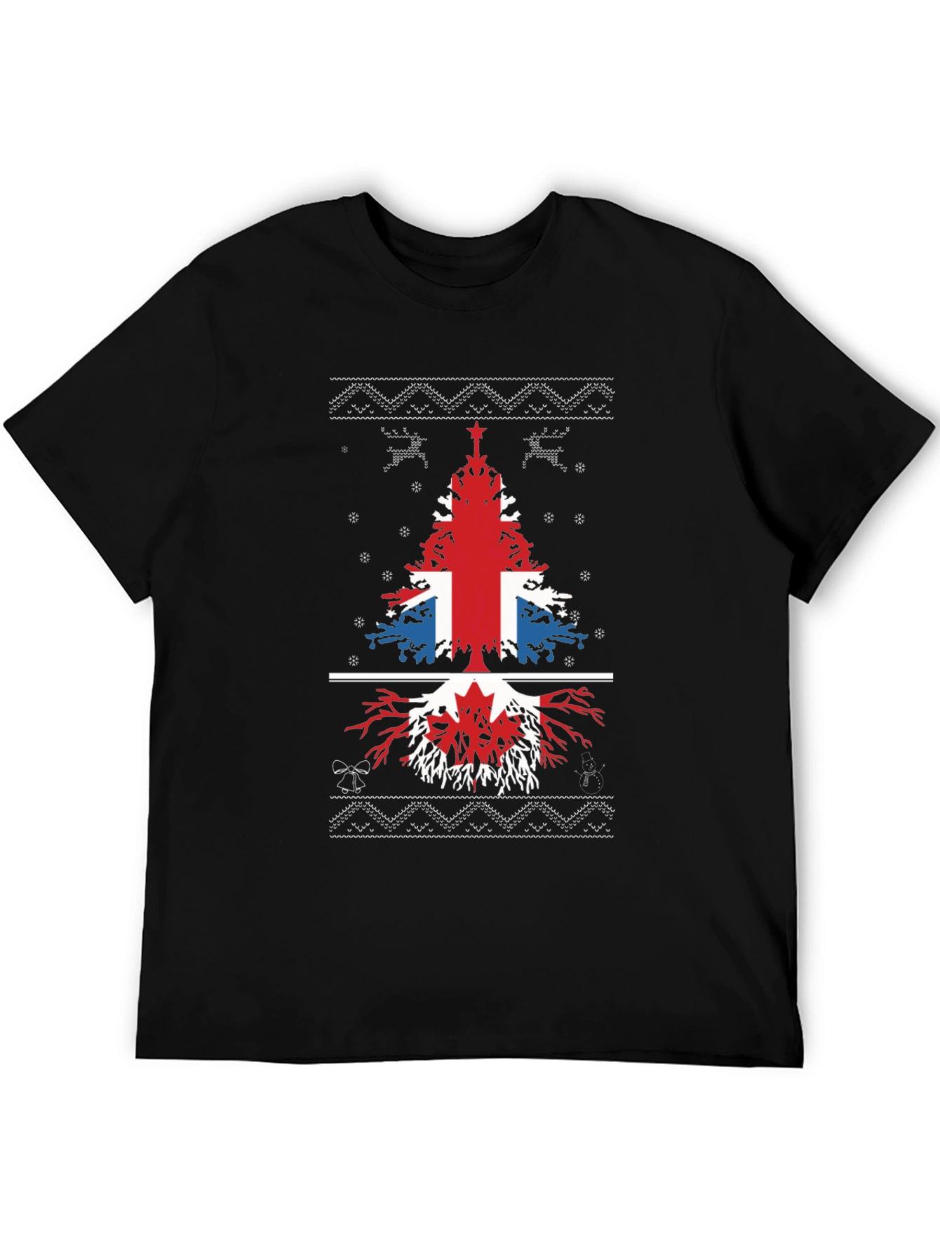British & Canadian Christmas Tree T-Shirt