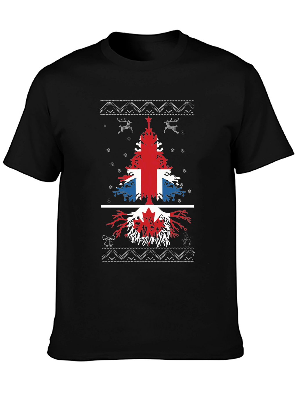 British & Canadian Christmas Tree T-Shirt