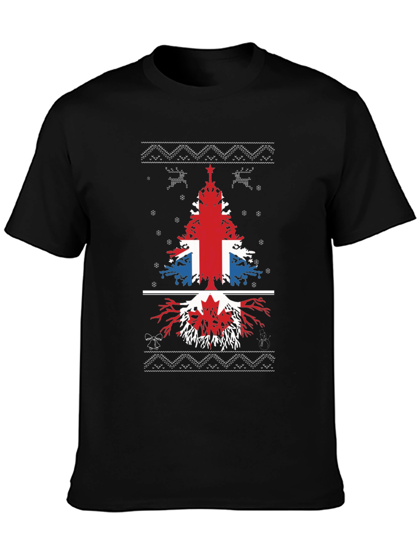 British & Canadian Christmas Tree T-Shirt