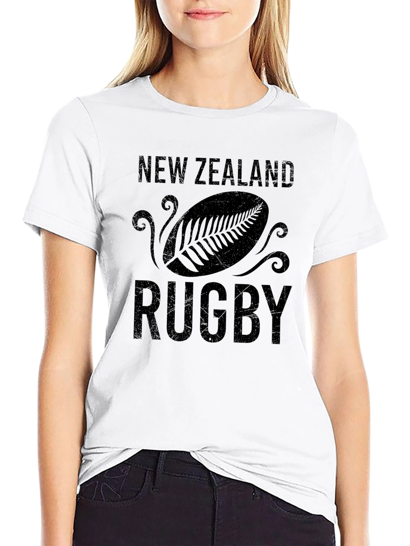 New Zealand Rugby Graphic Black T-Shirt