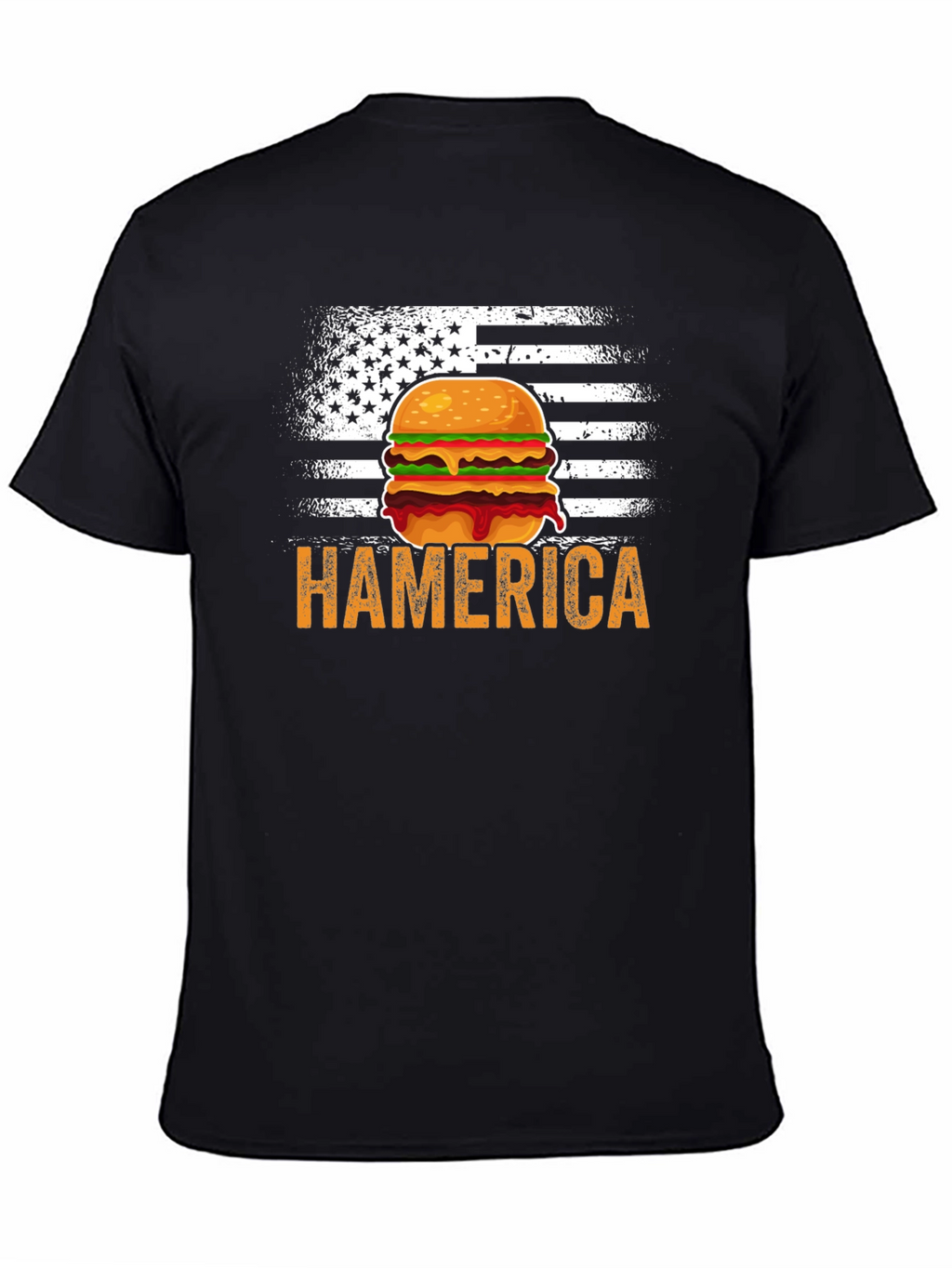 Hamerica Burger USA Flag T-Shirt