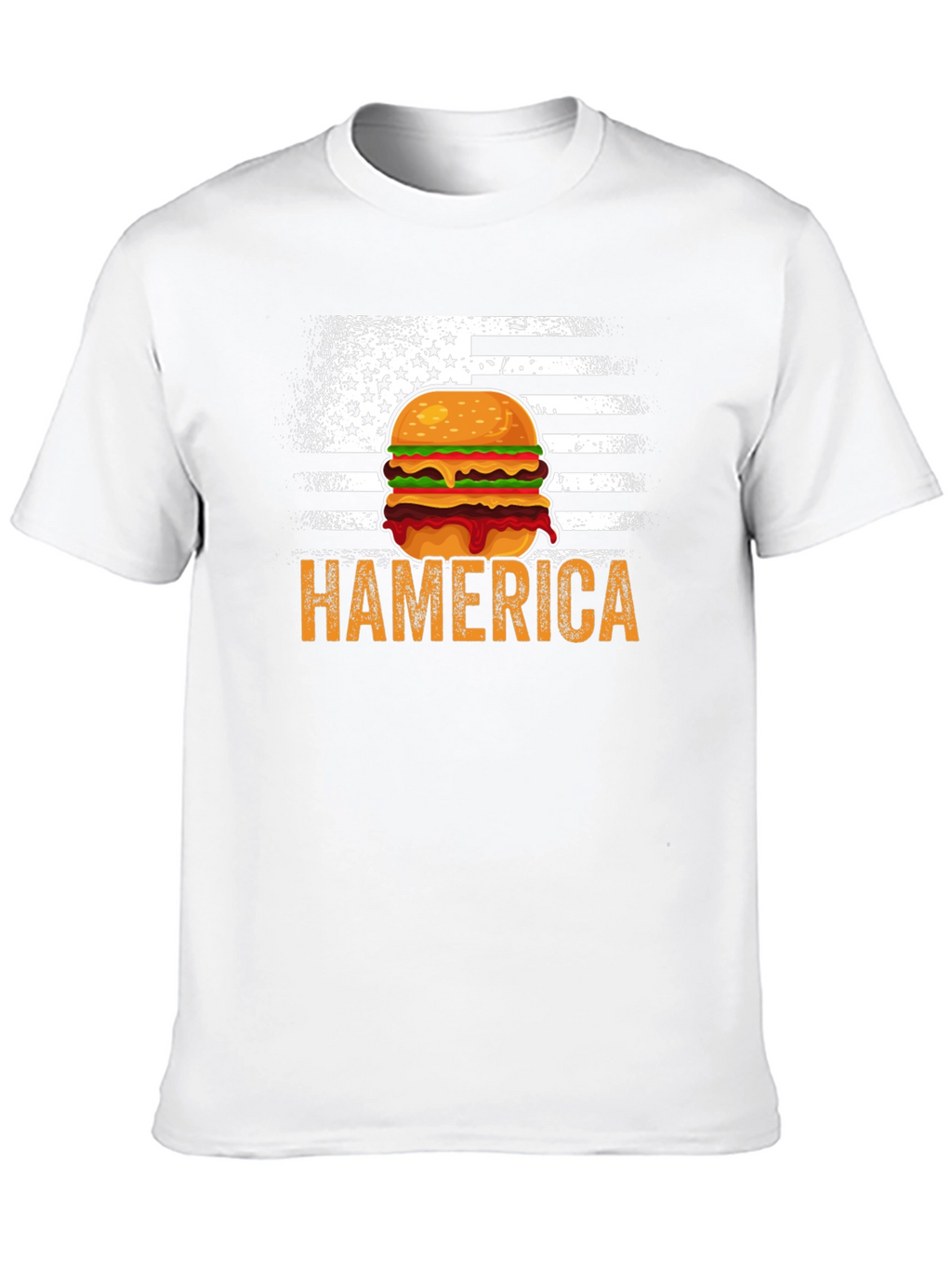Hamerica Burger USA Flag T-Shirt