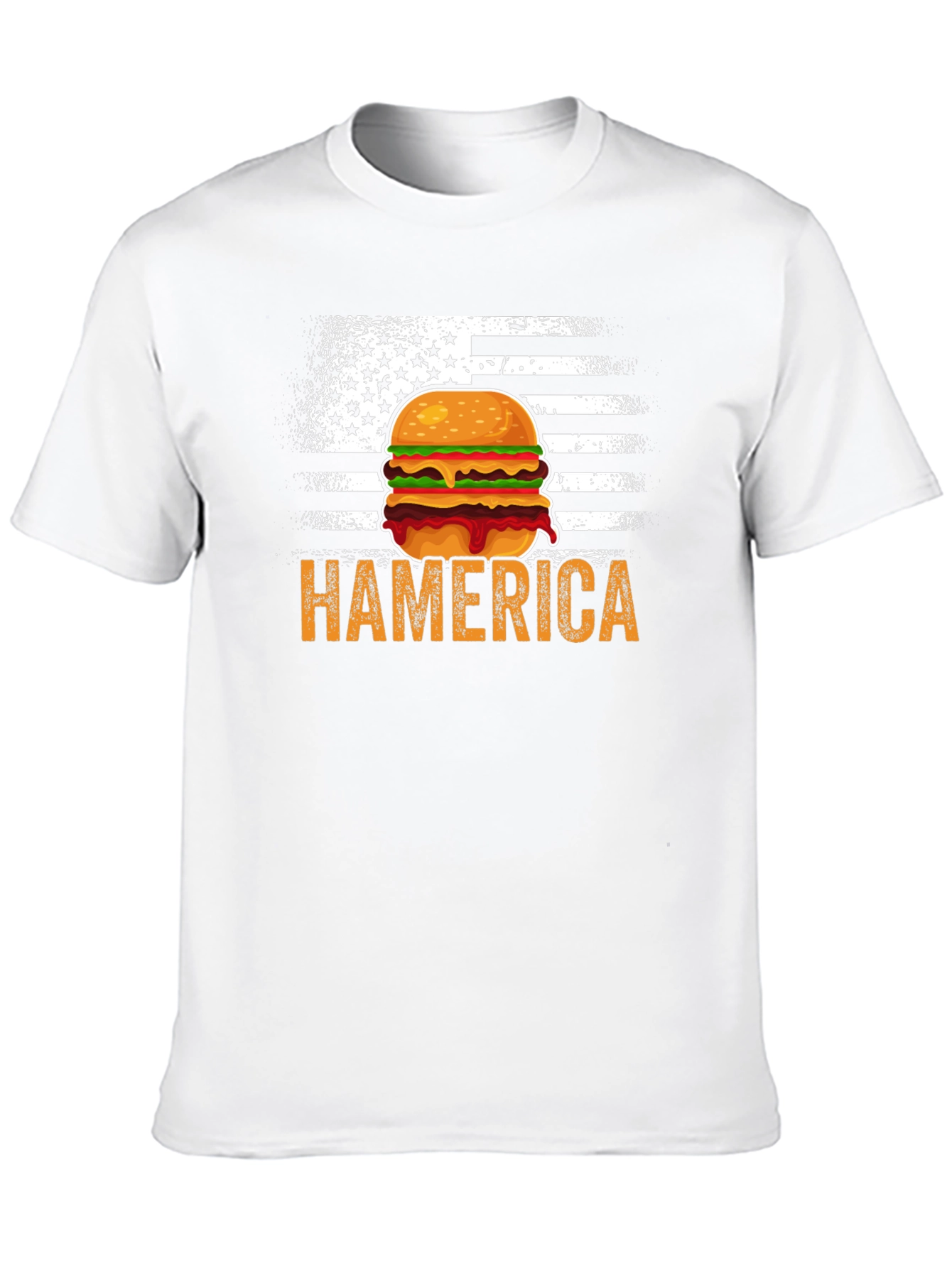 Hamerica Burger USA Flag T-Shirt