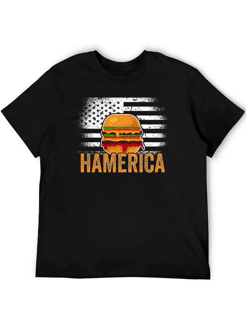 Hamerica Burger USA Flag T-Shirt