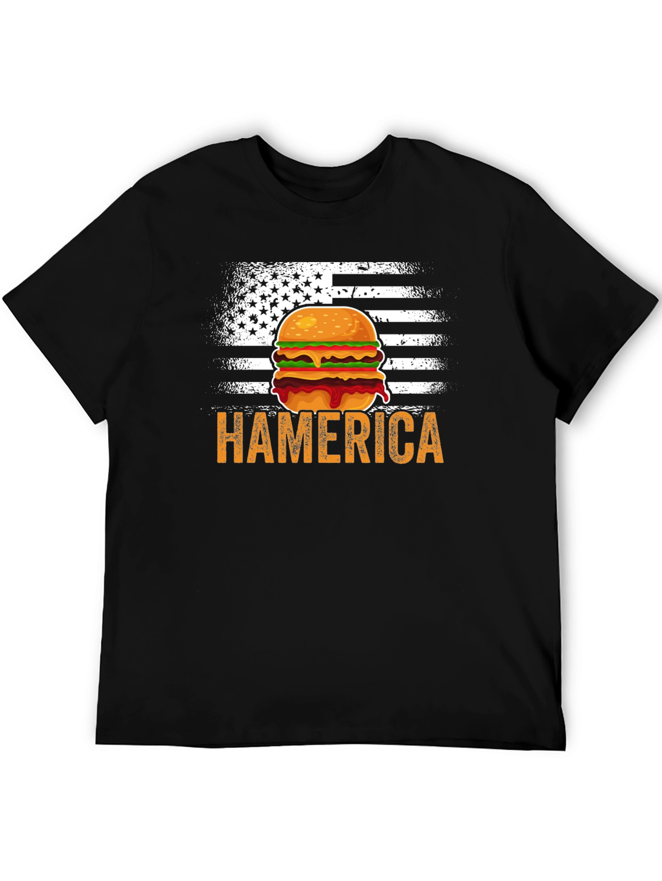 Hamerica Burger USA Flag T-Shirt