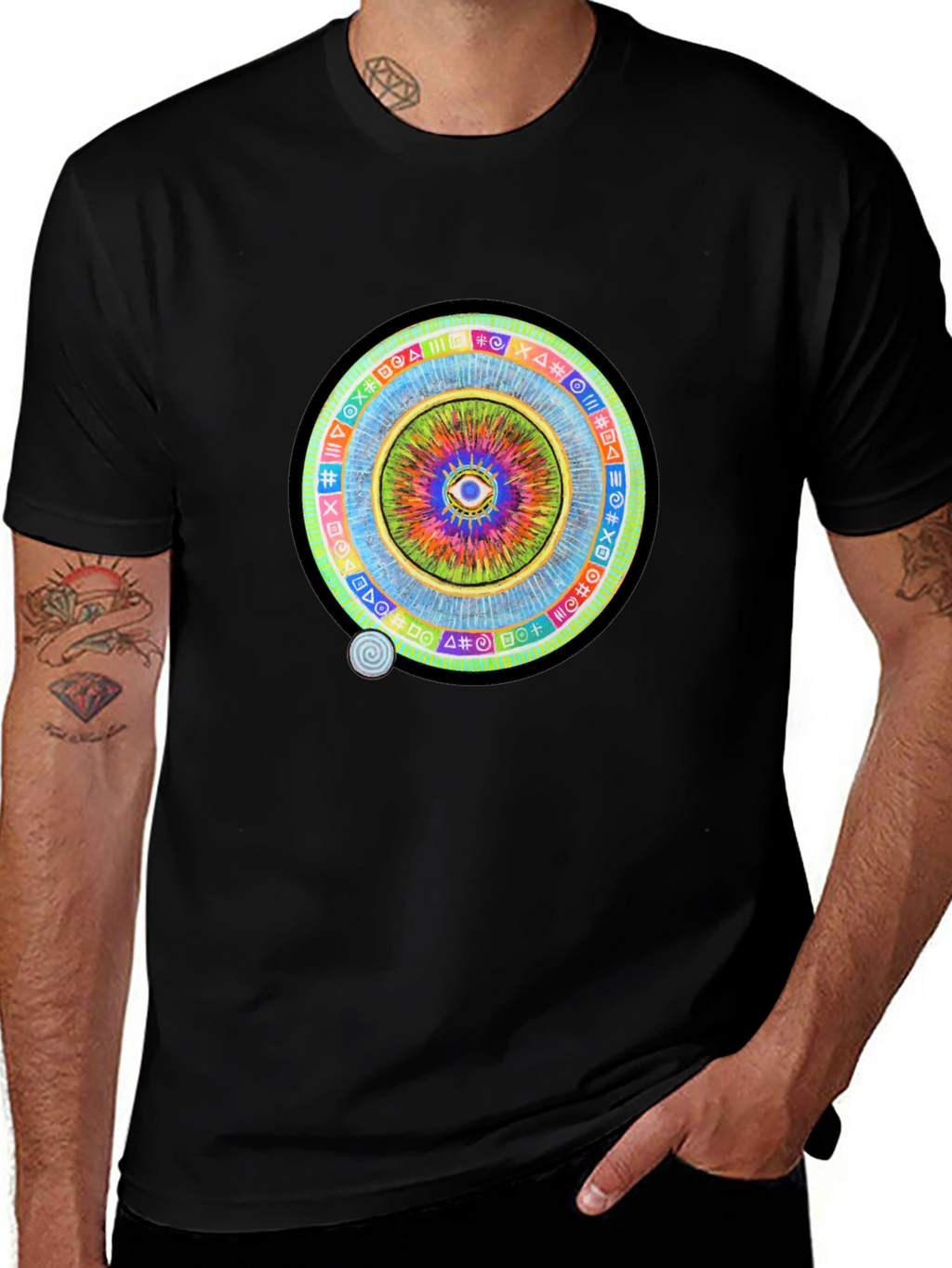 Mystic Eye Graphic Black T-Shirt