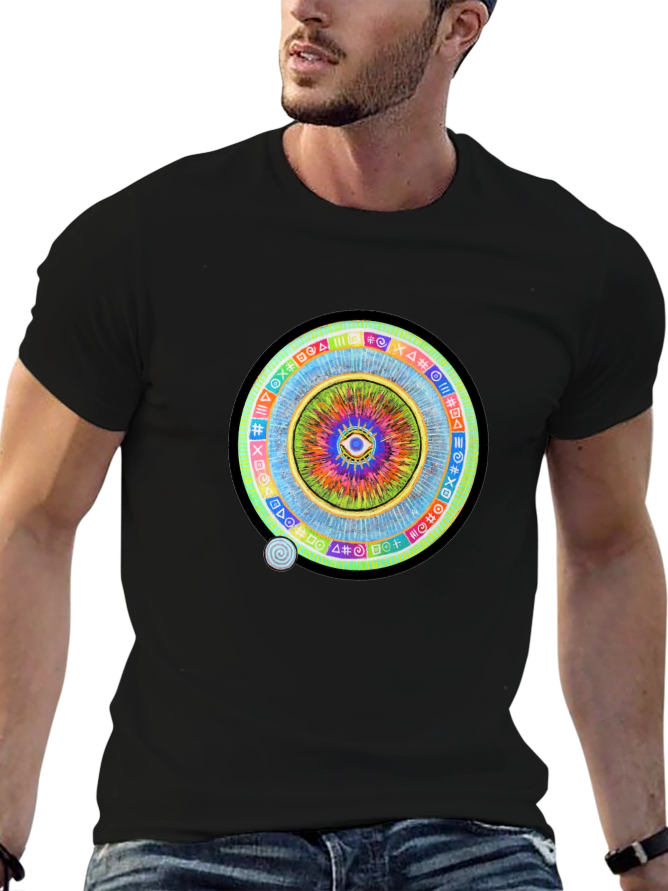 Mystic Eye Graphic Black T-Shirt