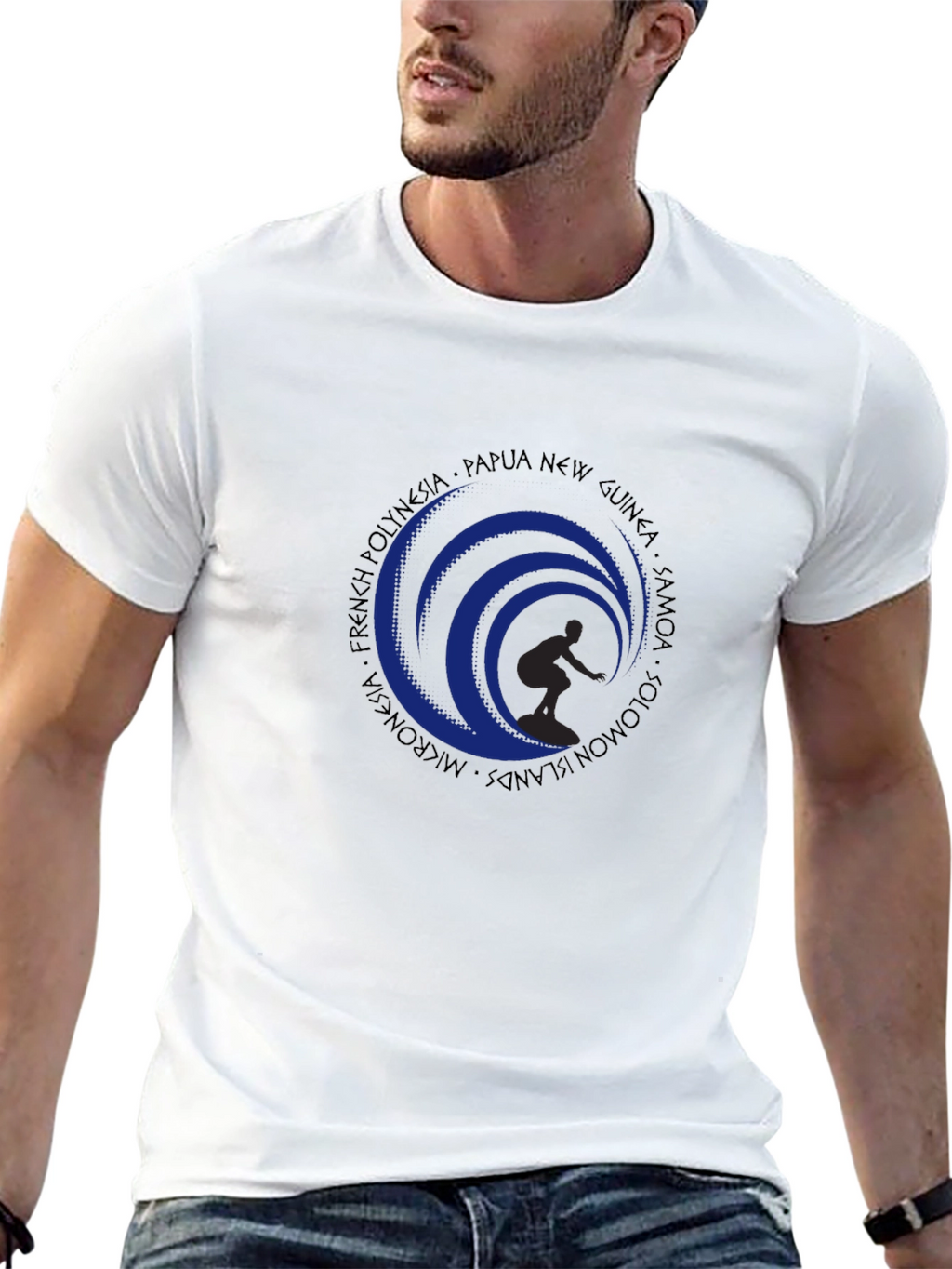 Surfer Wave Graphic Tee - Island Style