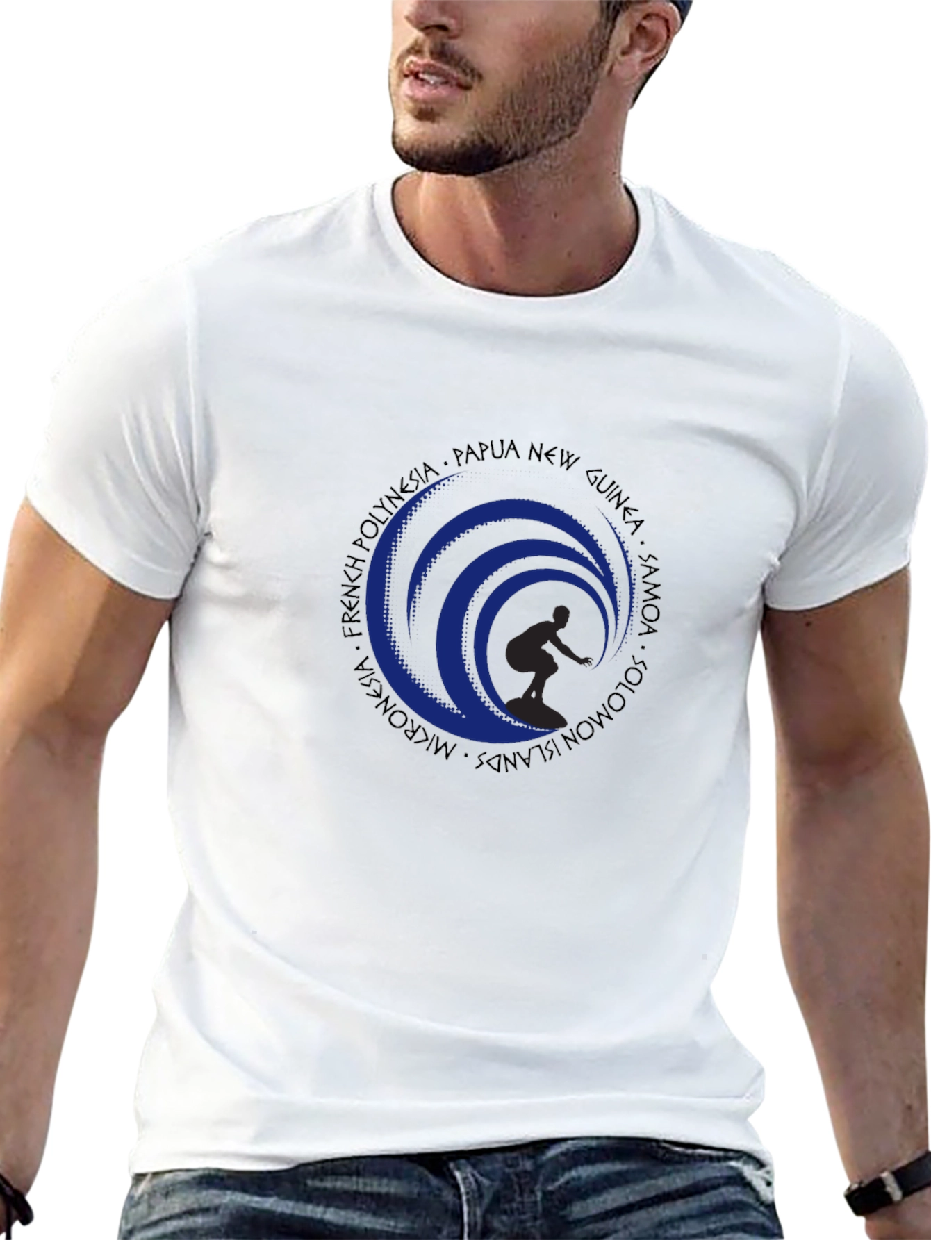 Surfer Wave Graphic Tee - Island Style