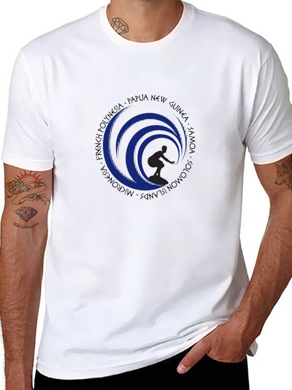 Surfer Wave Graphic Tee - Island Style