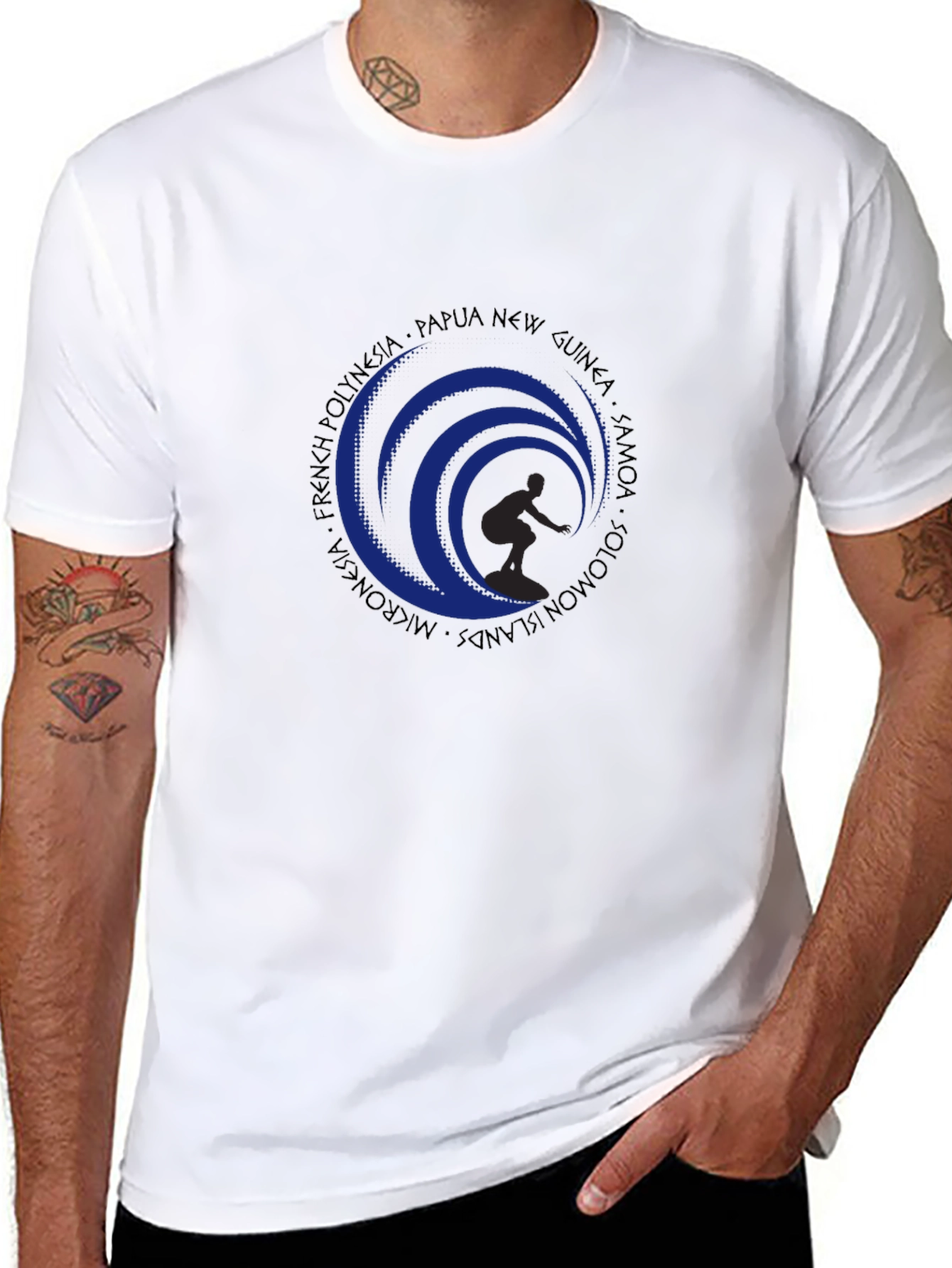 Surfer Wave Graphic Tee - Island Style