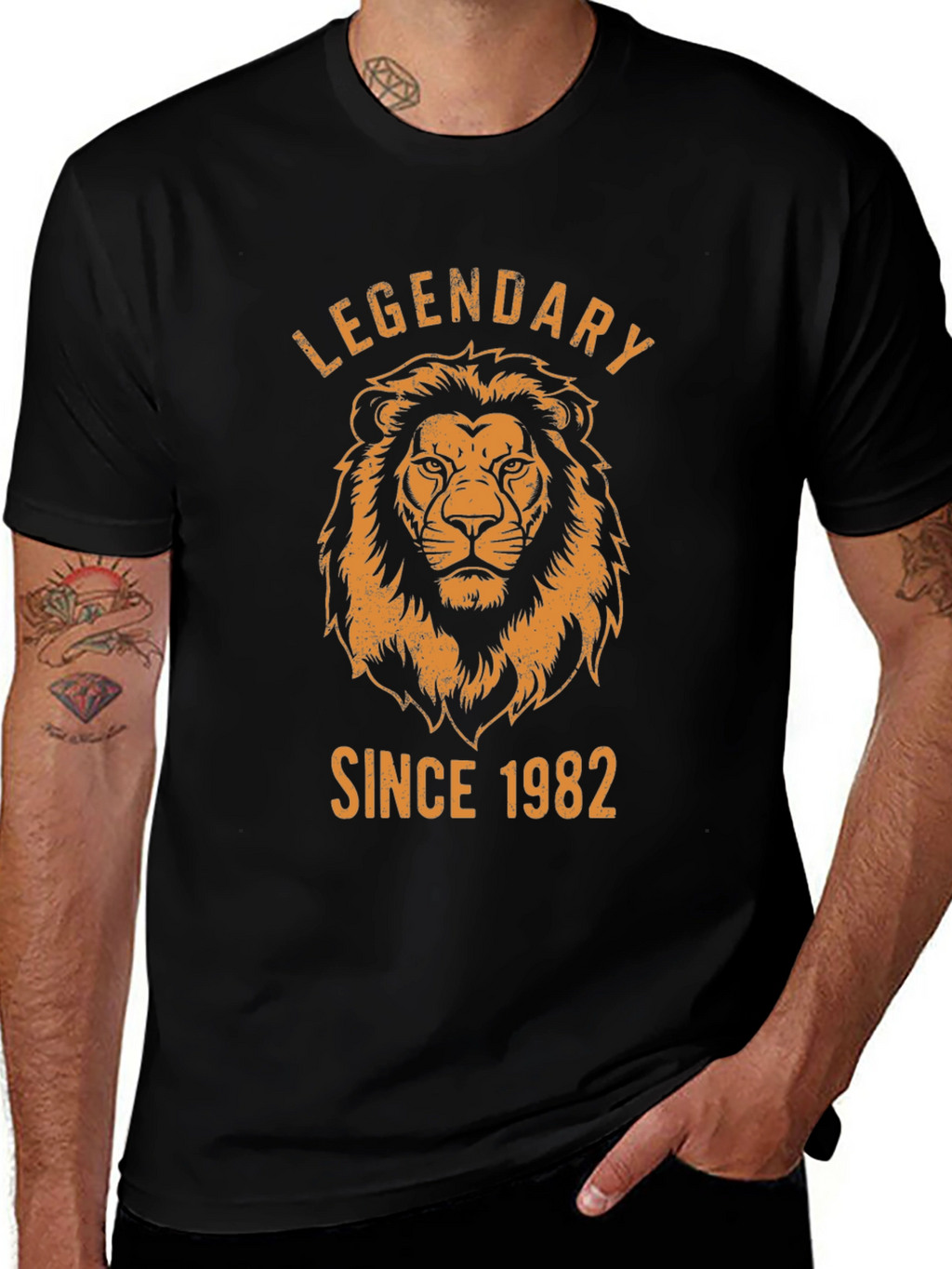 Legendary Since 1982 Lion Graphic T-Shirt