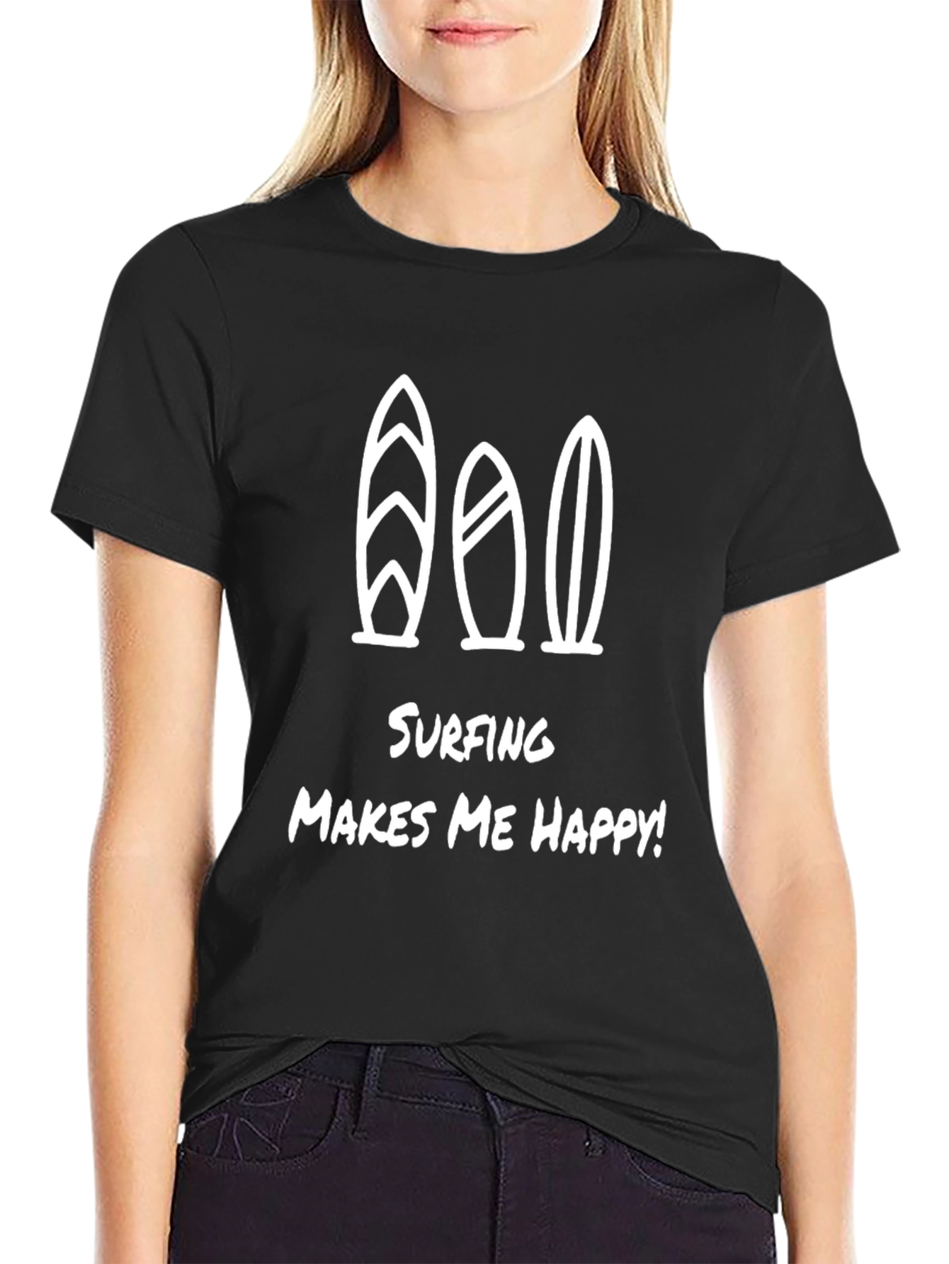 Surfing Makes Me Happy Tee