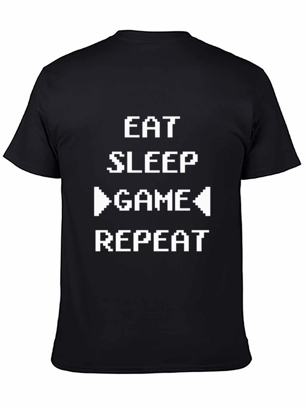 Eat Sleep Game Repeat Black T-Shirt
