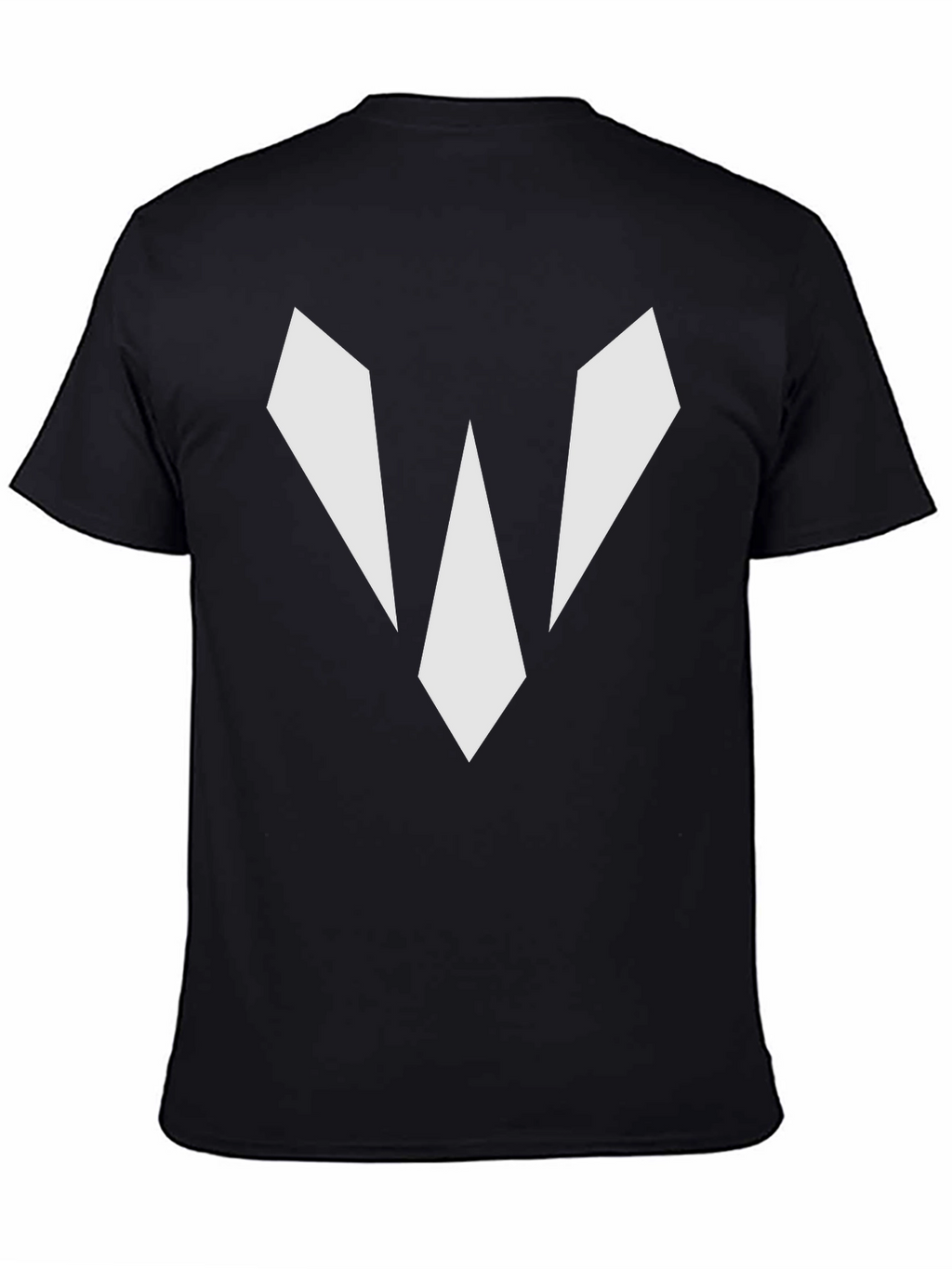 Geometric Graphic Black Tee Shirt