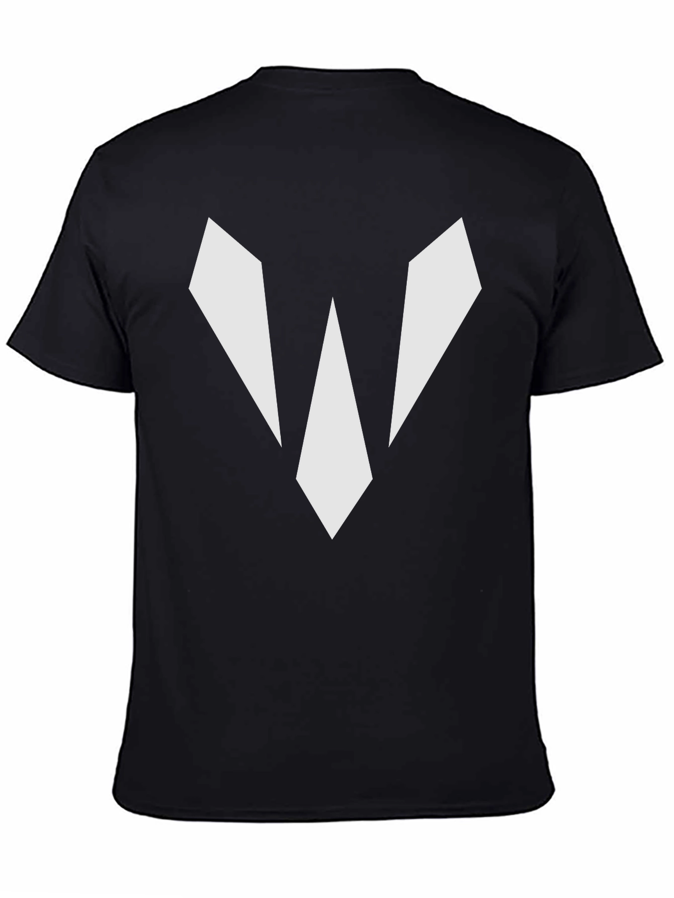Geometric Graphic Black Tee Shirt