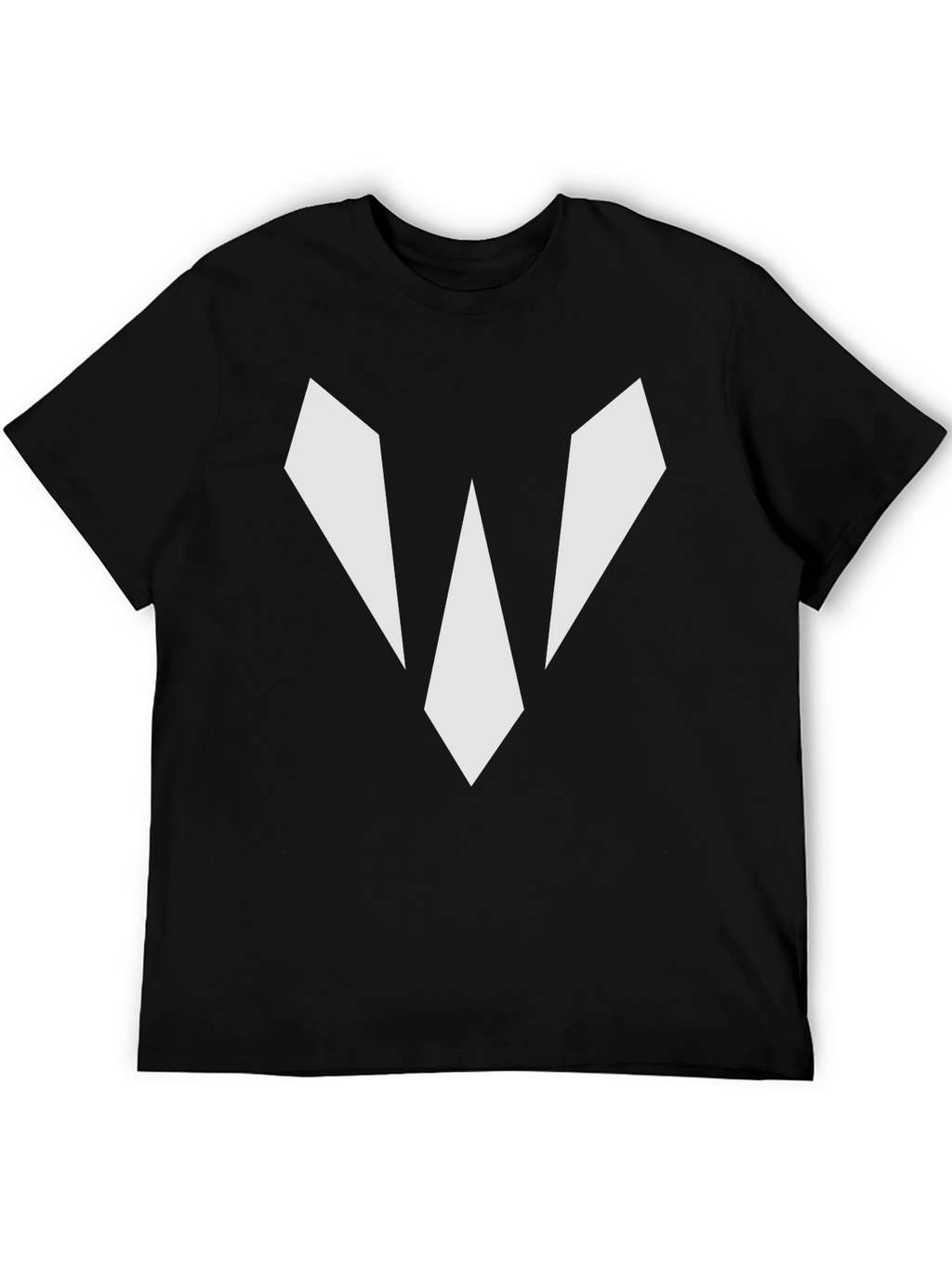 Geometric Graphic Black Tee Shirt